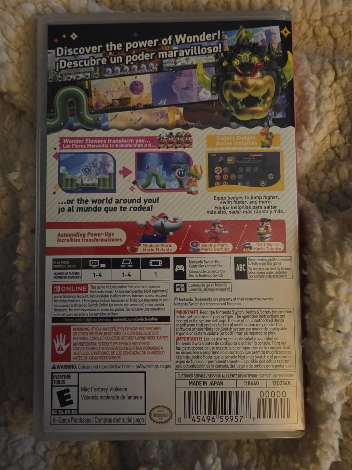 Super Mario Bros.™ Wonder - Nintendo Switch (US Version) customer photo 2