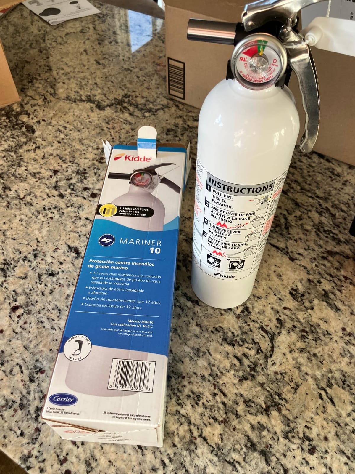 Kidde Mariner 5 Fire Extinguisher for Boats and Watercrafts, 5-B:C, MAR5 customer photo 1