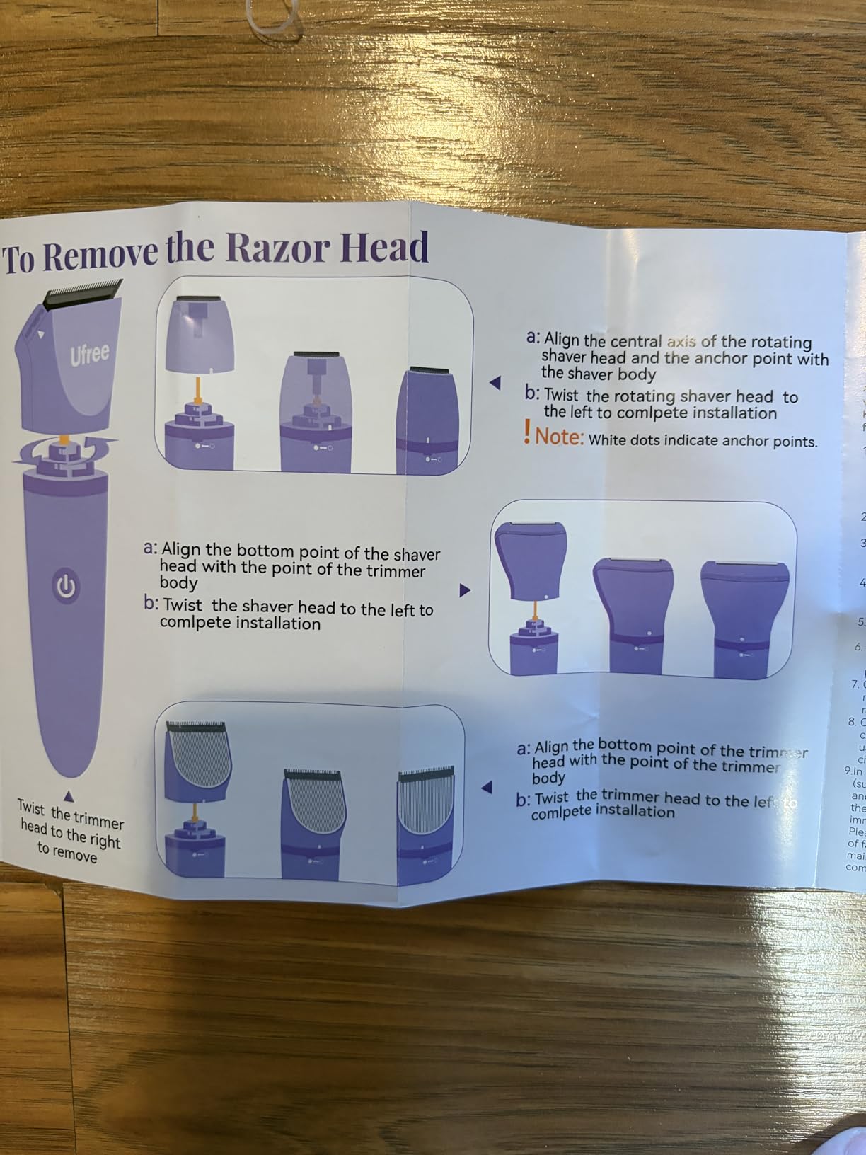 Ufree 3-in-1 Bikini Trimmer Electric Razors for Women, Gifts for Women customer photo 1
