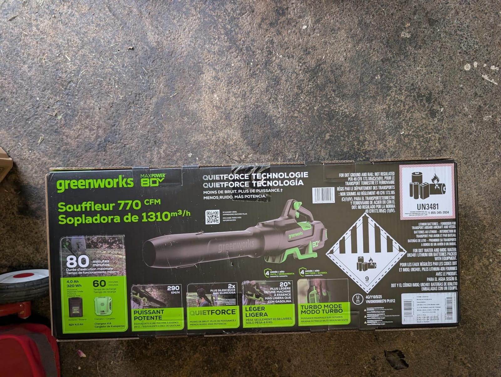 Greenworks 80V Blower customer photo 1