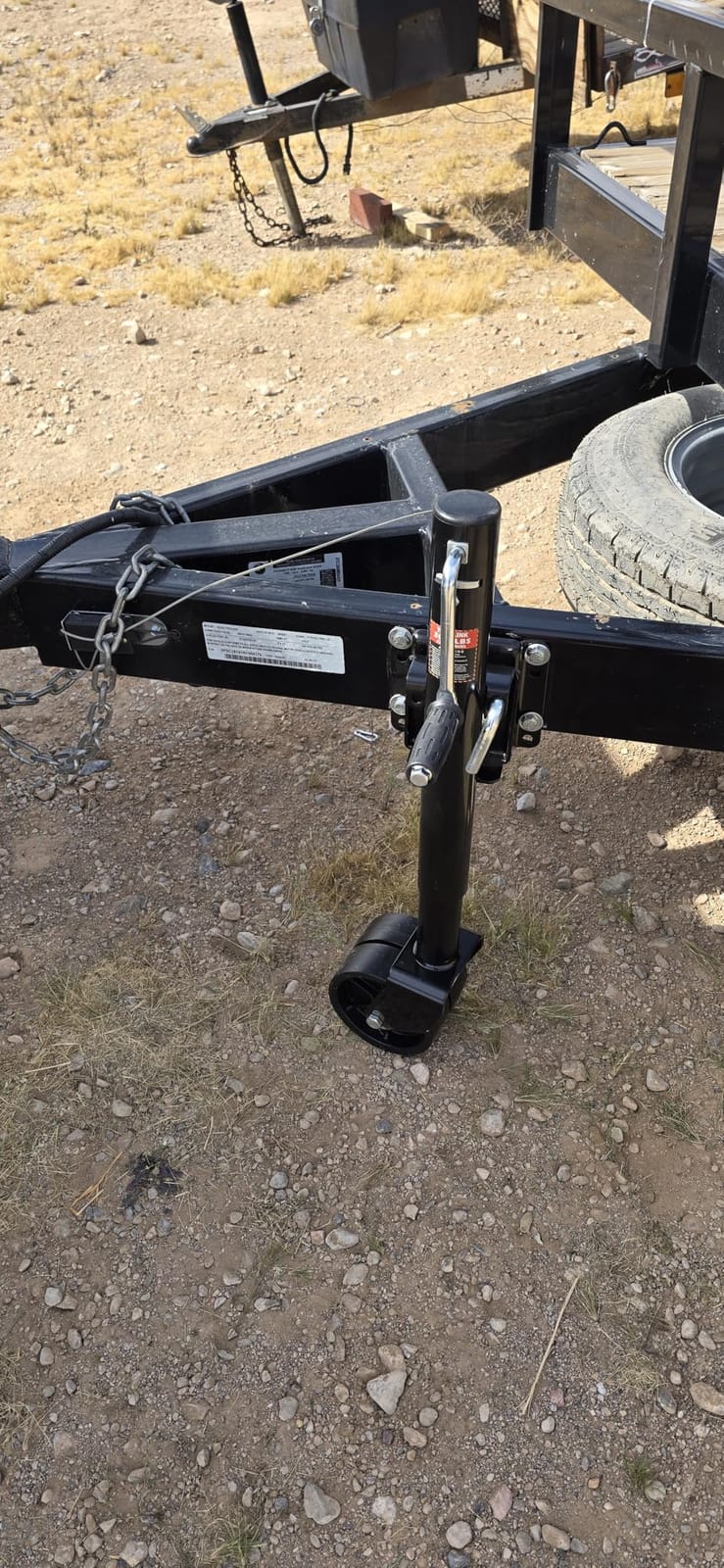 YOMILINK 2000 lbs Trailer Jack with Dual Wheel, Heavy Duty Swivel Boat Jack customer photo 2
