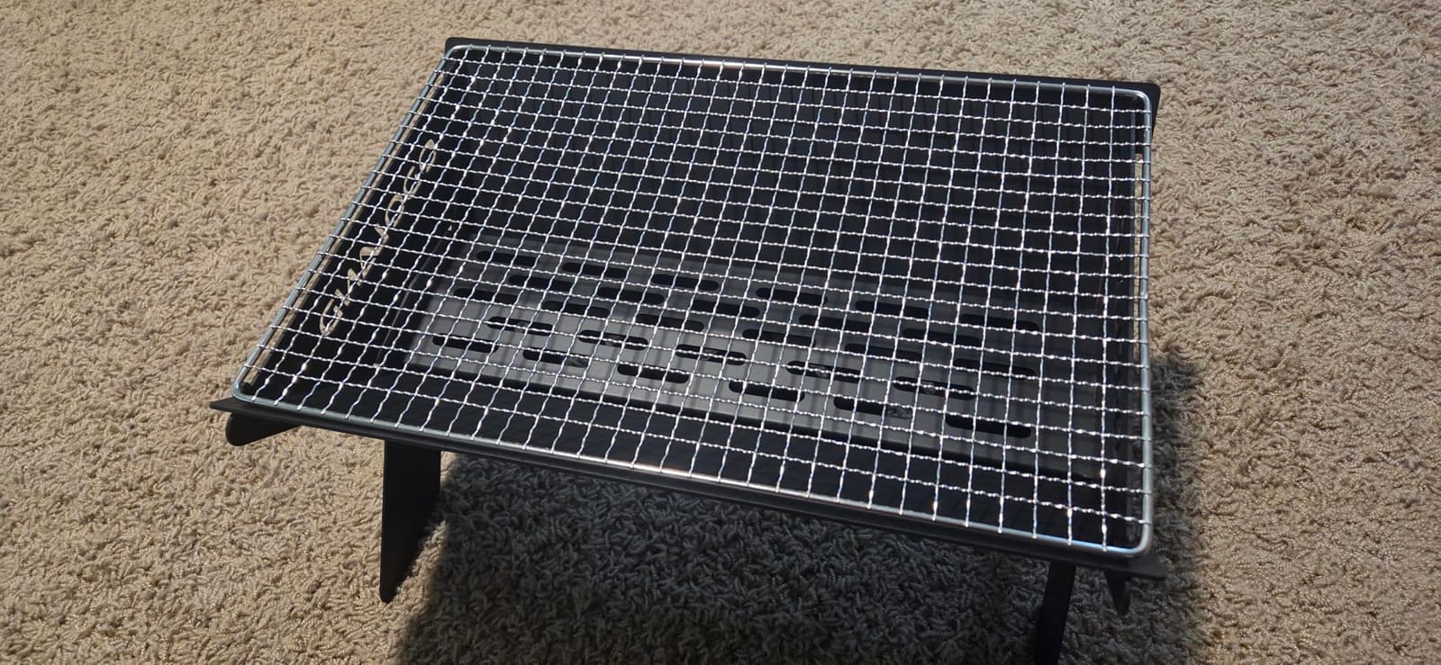 Odoland Portable Folding Charcoal Grills for Outdoor Cooking Bonfire BBQ customer photo 2