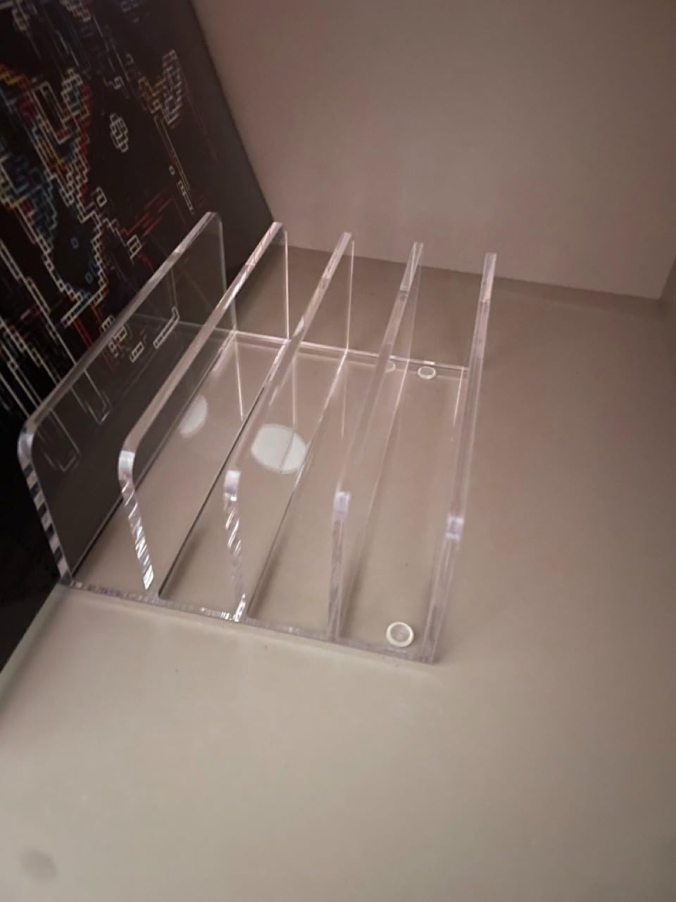 BEYGORM Acrylic Mail Holder, 5 Compartments Multifunction Desk Organizer customer photo 1