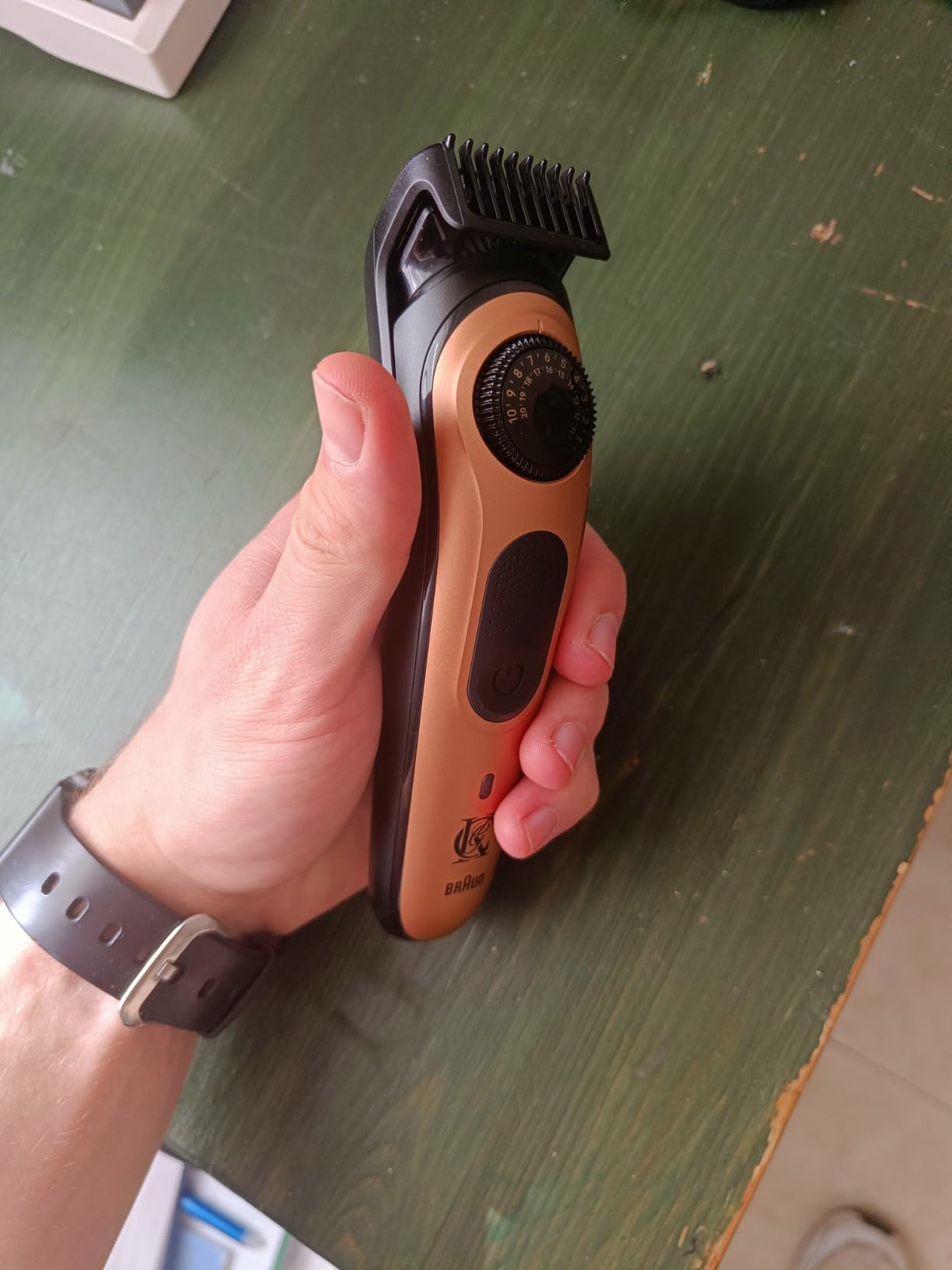 King C. Gillette Beard Trimmer PRO with 40 beard length settings in precise 0.5mm steps, cordless design & 1 trimmer, 1 brush, 2 combs, 1 charger and 1 T-blade customer photo 1