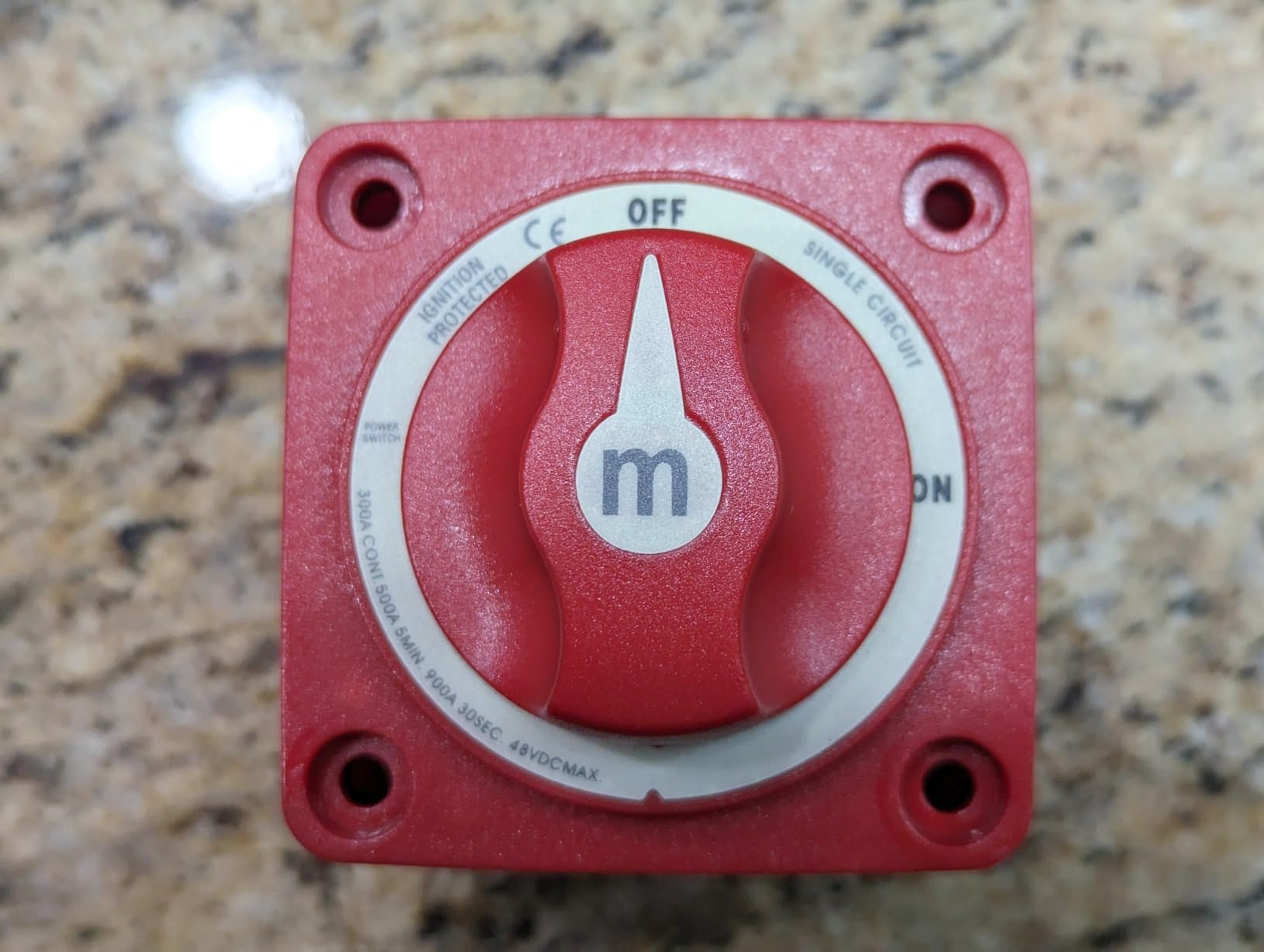 300A Boat Battery Disconnect Switch Waterproof 12V 48V Battery Shut Off Switch ON/Off Heavy Duty & Ignition Protected Power Kill Switch for Marine Car RV Truck customer photo 2