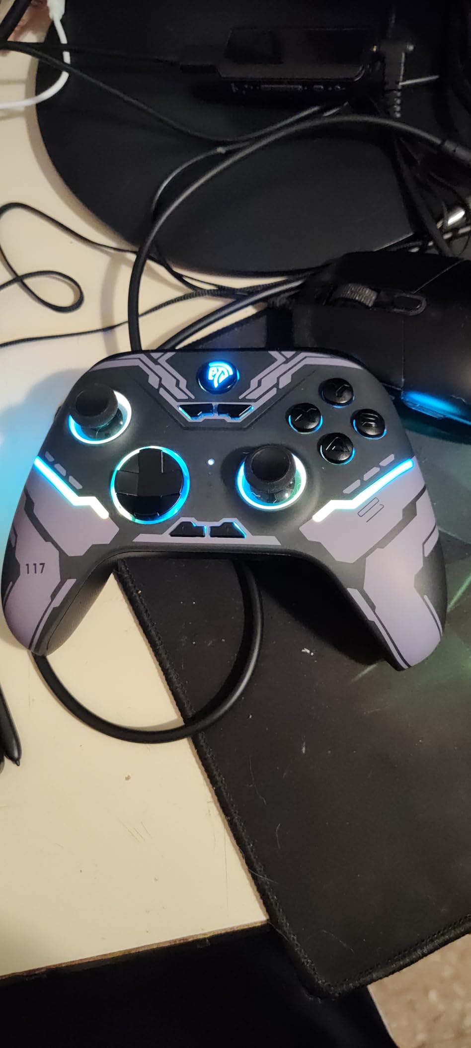 EasySMX X15 Wireless PC & Steam Gaming Controller, Hall Effect, Black customer photo 1