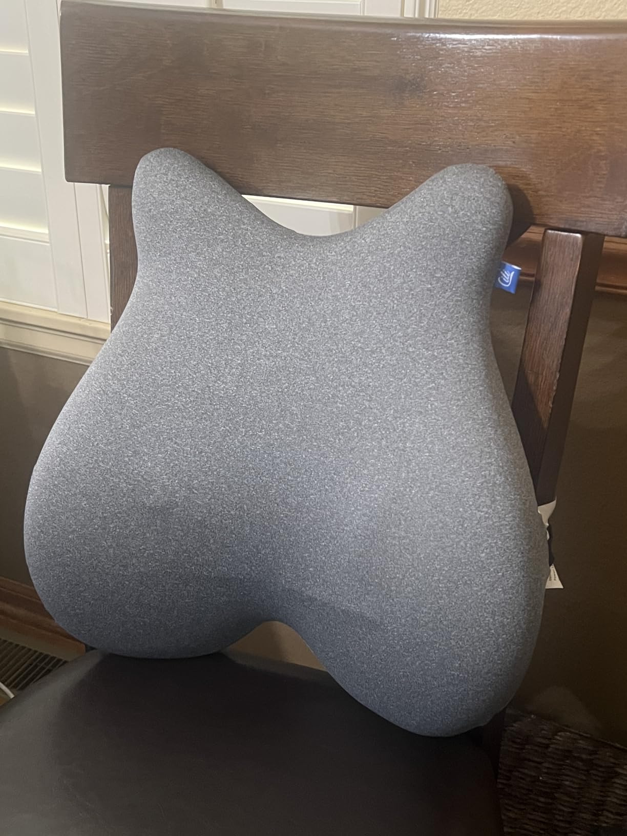 CILI Heated Lumbar Support Pillow for Office Chair, Ergonomic Back Support Cushion with Vibration, Memory Foam Chair Back Massager,Gifts for Mom Dad customer photo 2