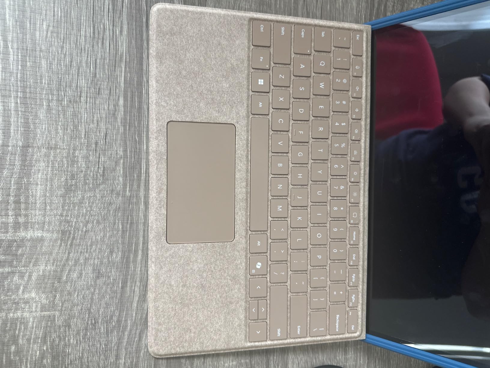 Microsoft Surface Pro Keyboard with Pen Storage, Compatible with Copilot+ (11th Edition), Surface 9 and 8, Alcantara Material, Black customer photo 1