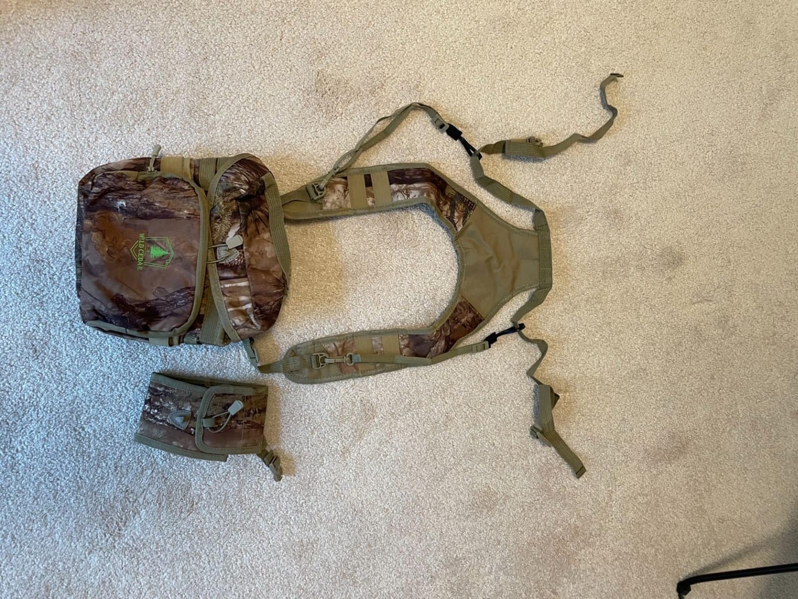 Binocular Harness Chest Pack with Rangefinder Pouch, Bino Harness with Rain Cover for Hunting customer photo 1