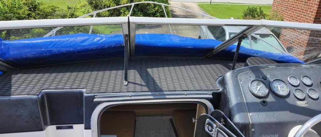 Hjdeck Boat Flooring EVA Foam Boat Decking Marine Carpet Non-Slip Decking Sheet Self-Adhesive Marine Flooring for Fishing Boat Kayak Yacht RV Swimming Pool Golf Cart customer photo 1