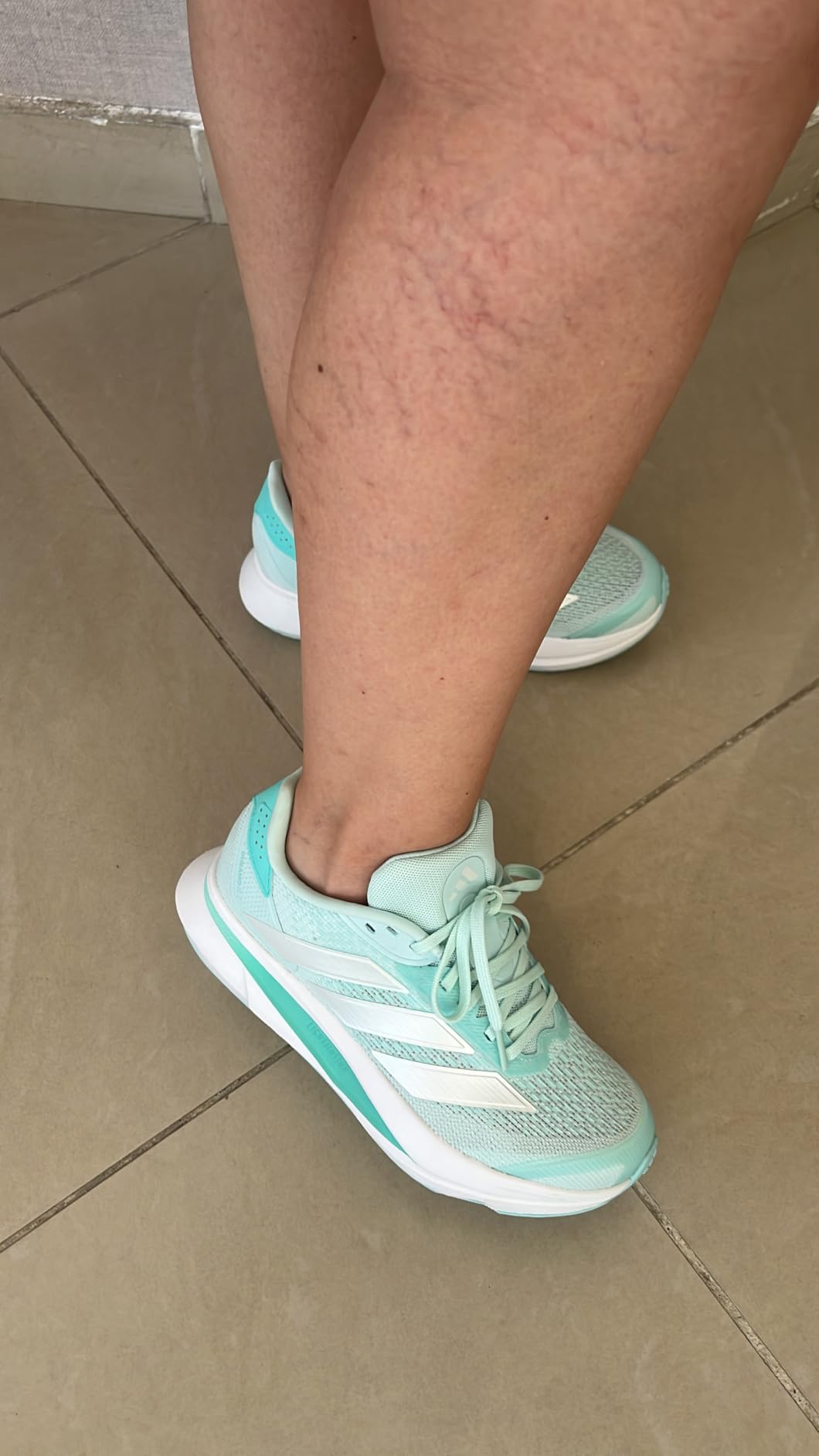 adidas Womens Duramo Sl 2 Running Sneakers Shoes - White customer photo 2