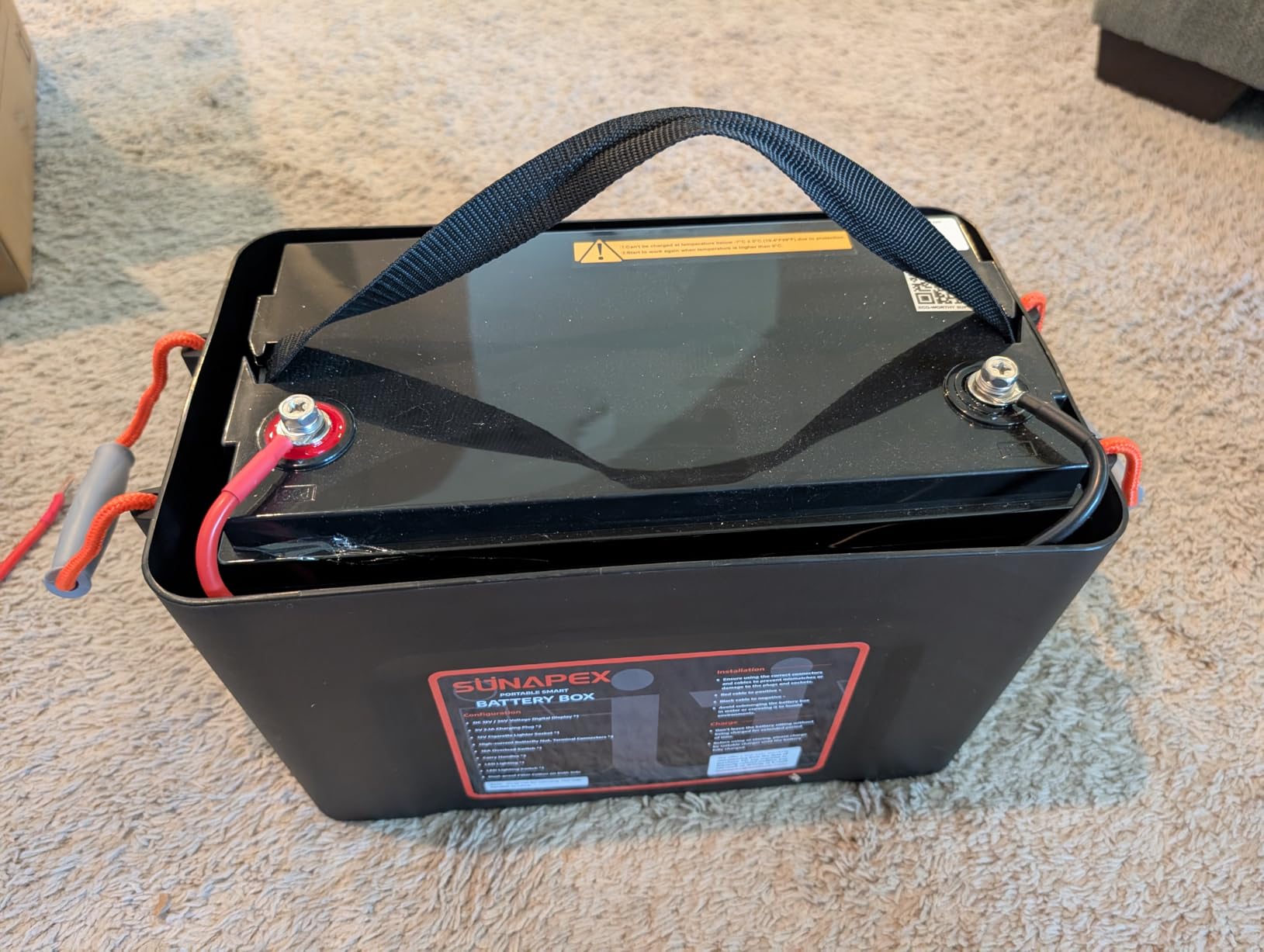 SUNAPEX Trolling Motor Smart Battery Box 12V/24V Marine Power Center customer photo 2