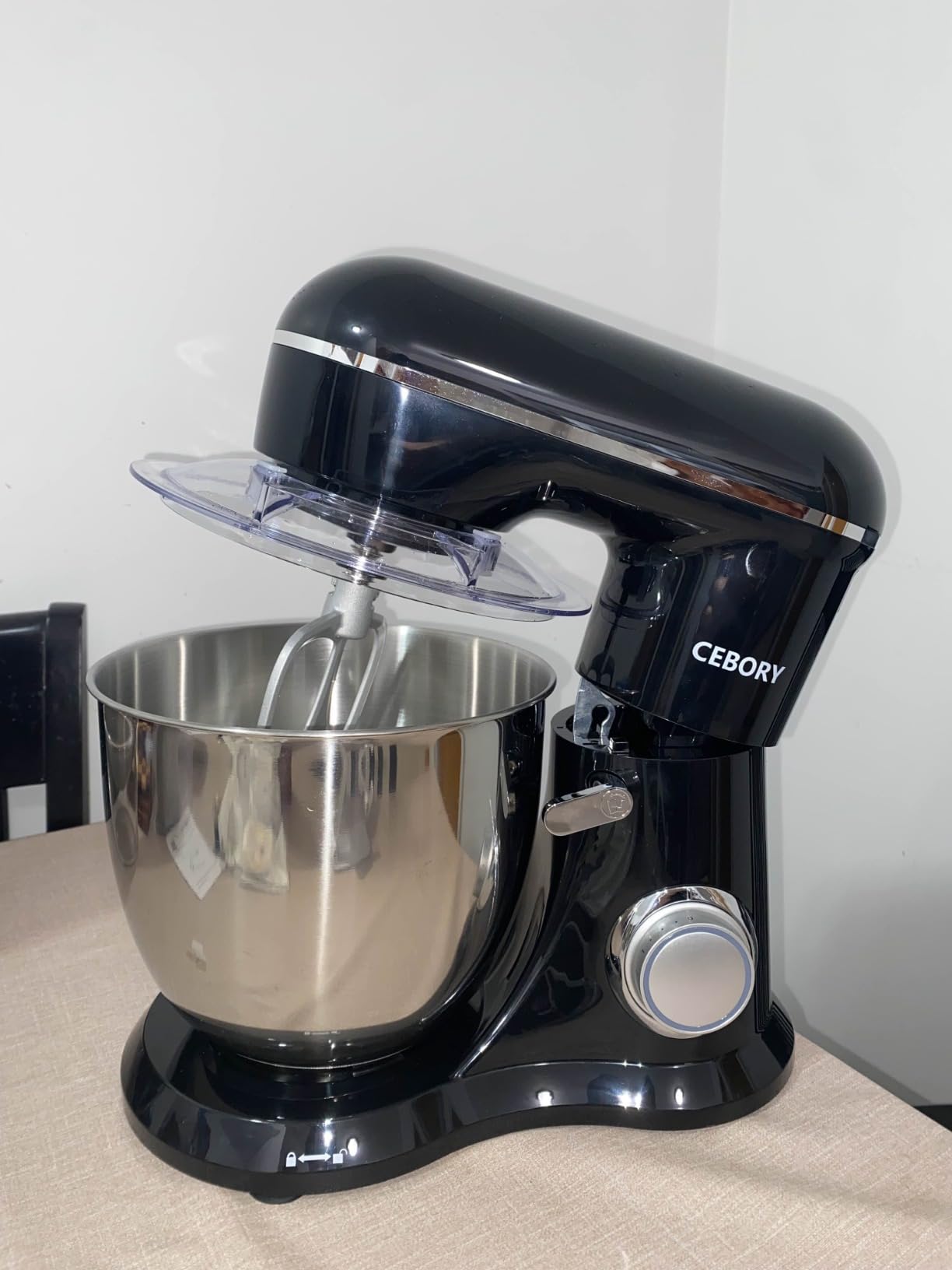 CEBORY 3-IN-1 Electric Stand Mixer, 6.5QT Bowl 660W 10-Speed Kitchen Mixer, Household Food Mixers include Dough Hook, Beater and Whisk, Bread Cake Mixer for Baking and Most Home Cooks, Green customer photo 2