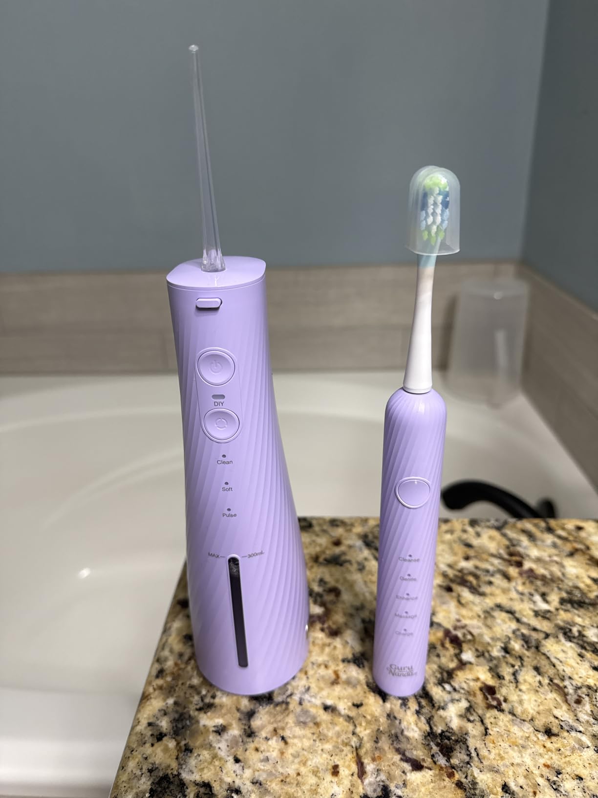 GuruNanda Electric Toothbrush & Water Flosser, 4 Toothbrush Heads, 4 Tips customer photo 2