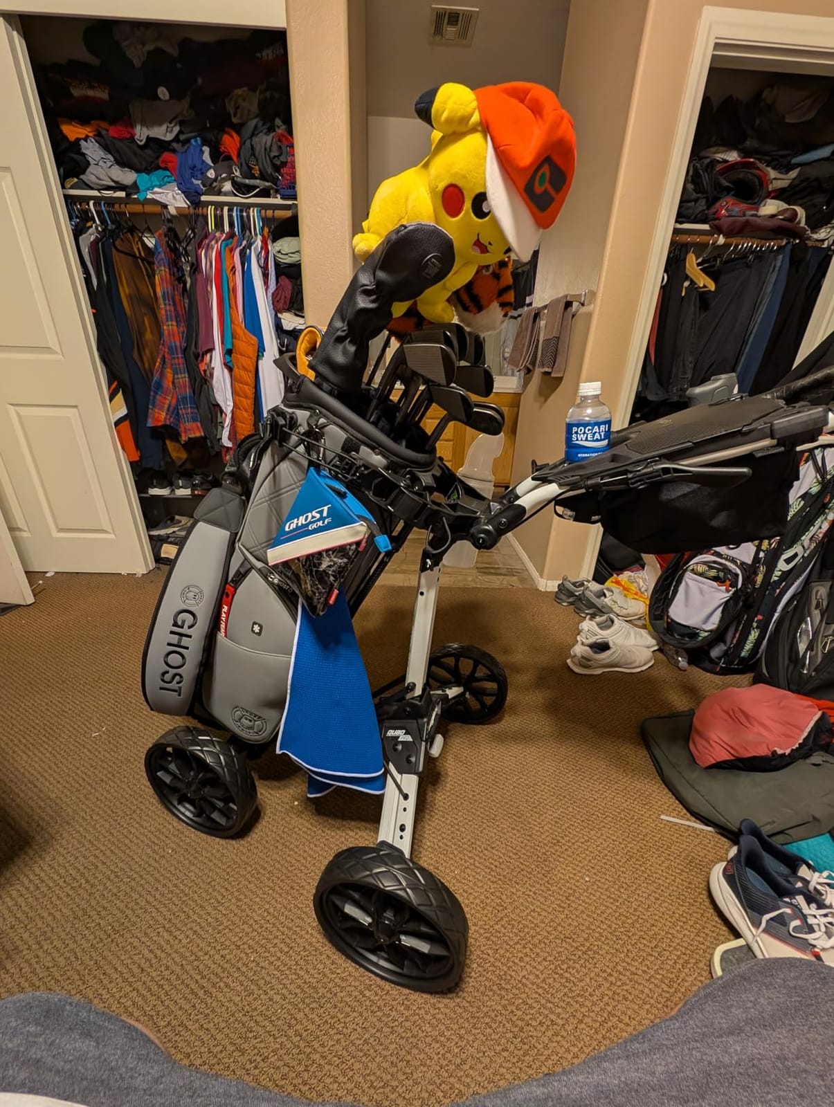 Bag Boy Quad Pro Push Cart, Green/Black customer photo 1