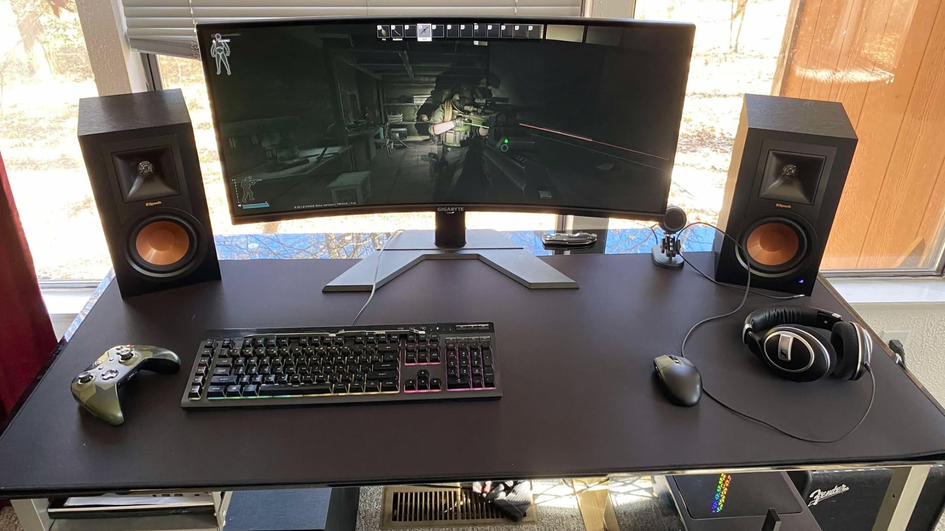 LifeTrim Extra Large Desk Mat 55x23 Inch, 5mm Extra Thick Extended Gaming Mouse Pad Full Desk Coverage Keyboard Mat with Stitched Edges Non-Slip Base Waterproof 3XL Black Desk Pad for Office Gaming customer photo 2
