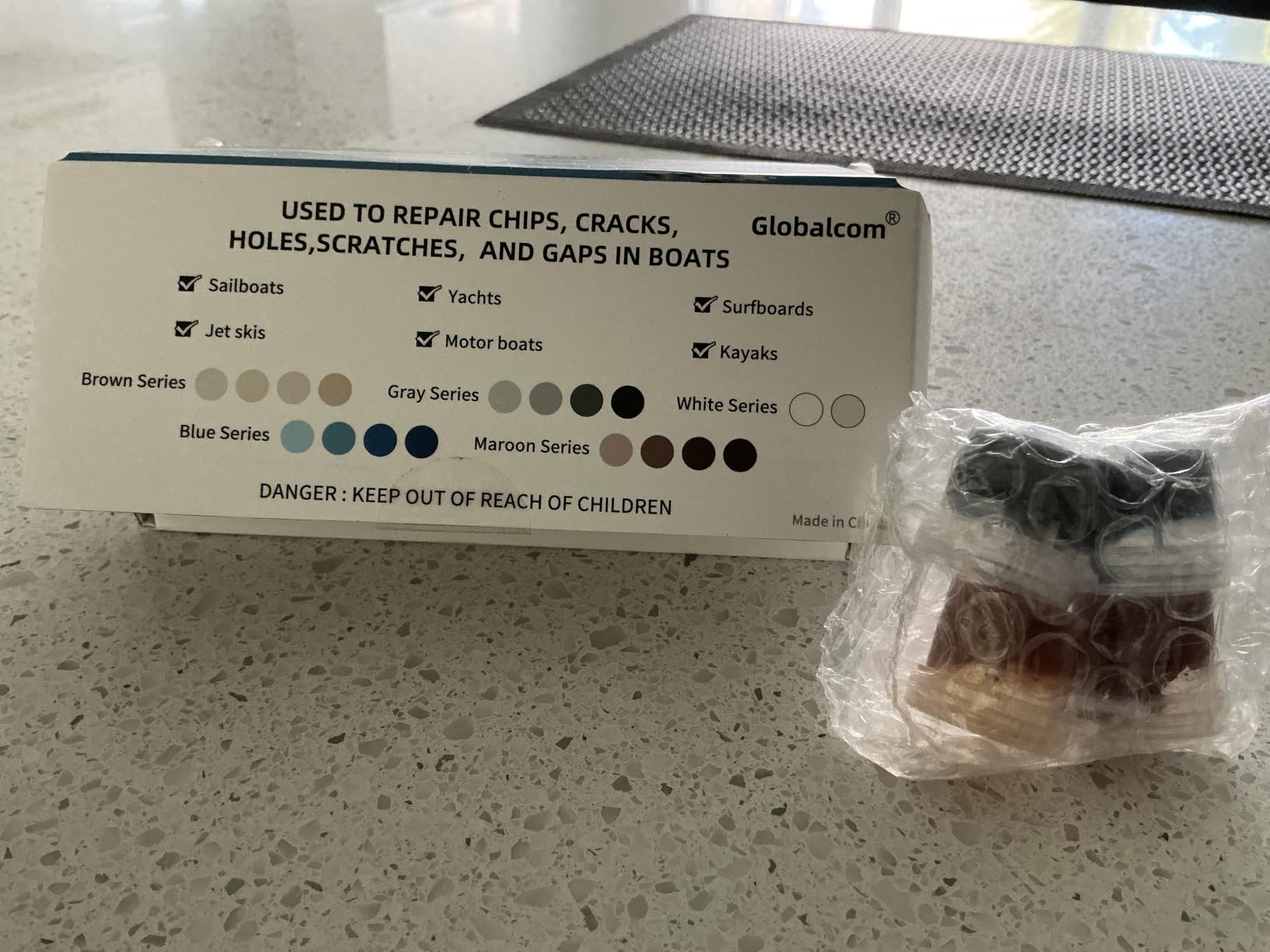 Fiberglass Boat Repair Kit, Gel Coat Repair Kit for Boats (Color Match) customer photo 2