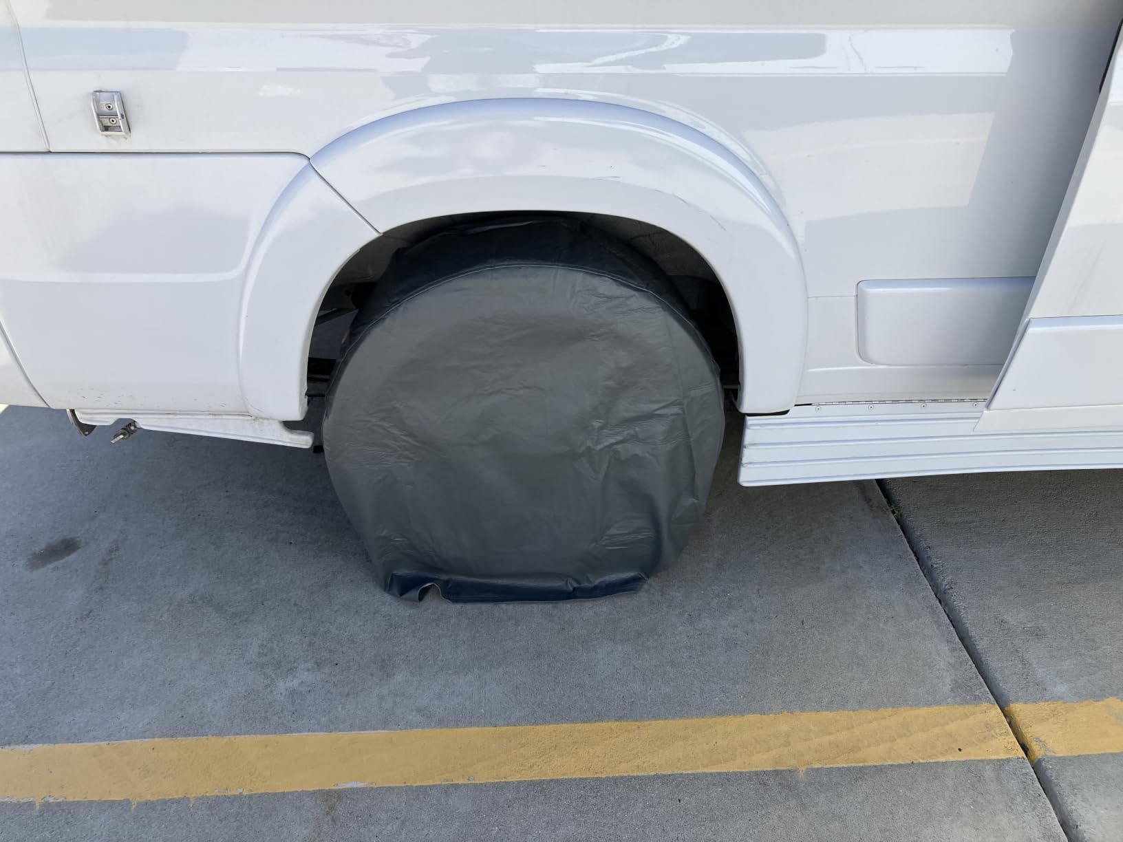 TIRESHIELD PRO Tire Covers Set of 4 - Heavy Duty All-Weather UV-Resistant Wheel Covers w/StormLock-System - Year-Round Protection for Your RV, Camper, Truck, Car & Trailer Tires w/ 23-25.75