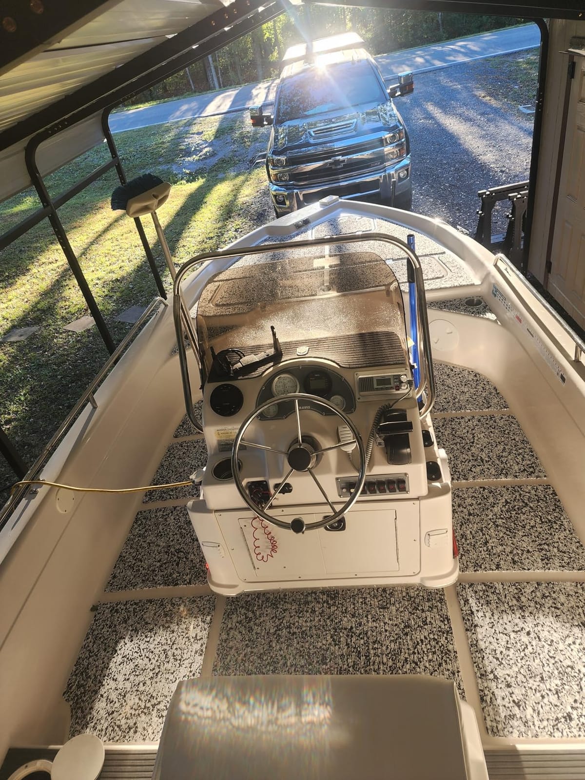 OCEANBROAD Boat Flooring with Self-Adhesive Strip Cut Groove Marine Decking customer photo 1