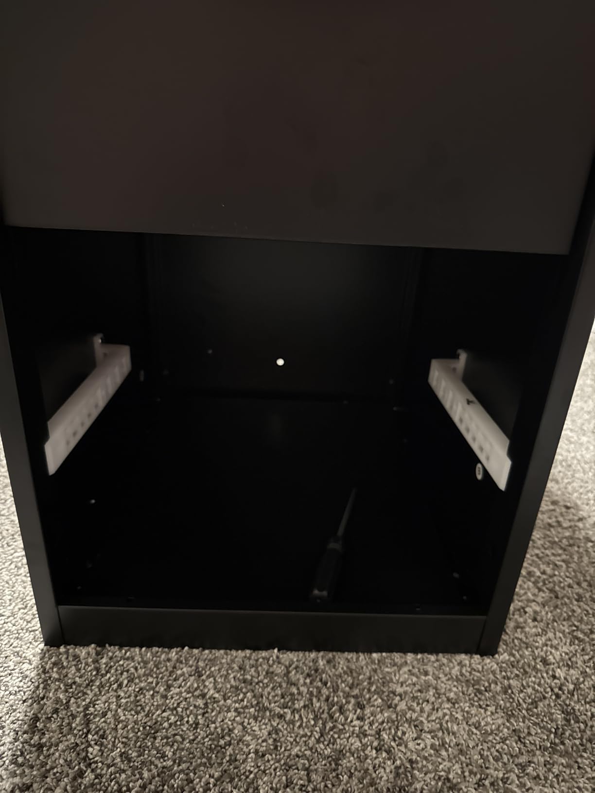 SISESOL 2 Drawer File Cabinet with Lock,Narrow Vertical Filing Cabinet,Under Desk File Cabinets,Black Metal File Cabinets for Home Office,Fit Letter/A4/Legal Size File, Easy Assembly customer photo 1