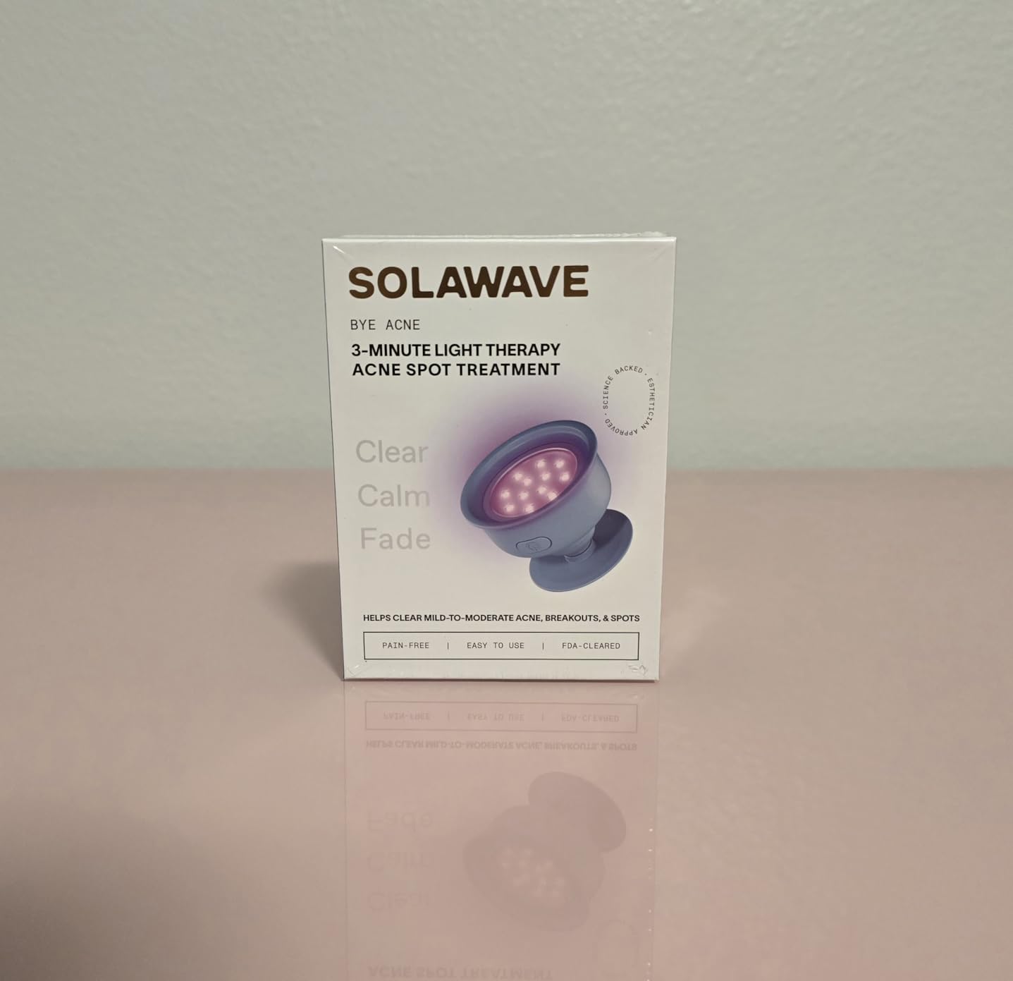 Solawave Bye Acne - FDA-Cleared Blue & Red Light Therapy for Face & Body customer photo 1