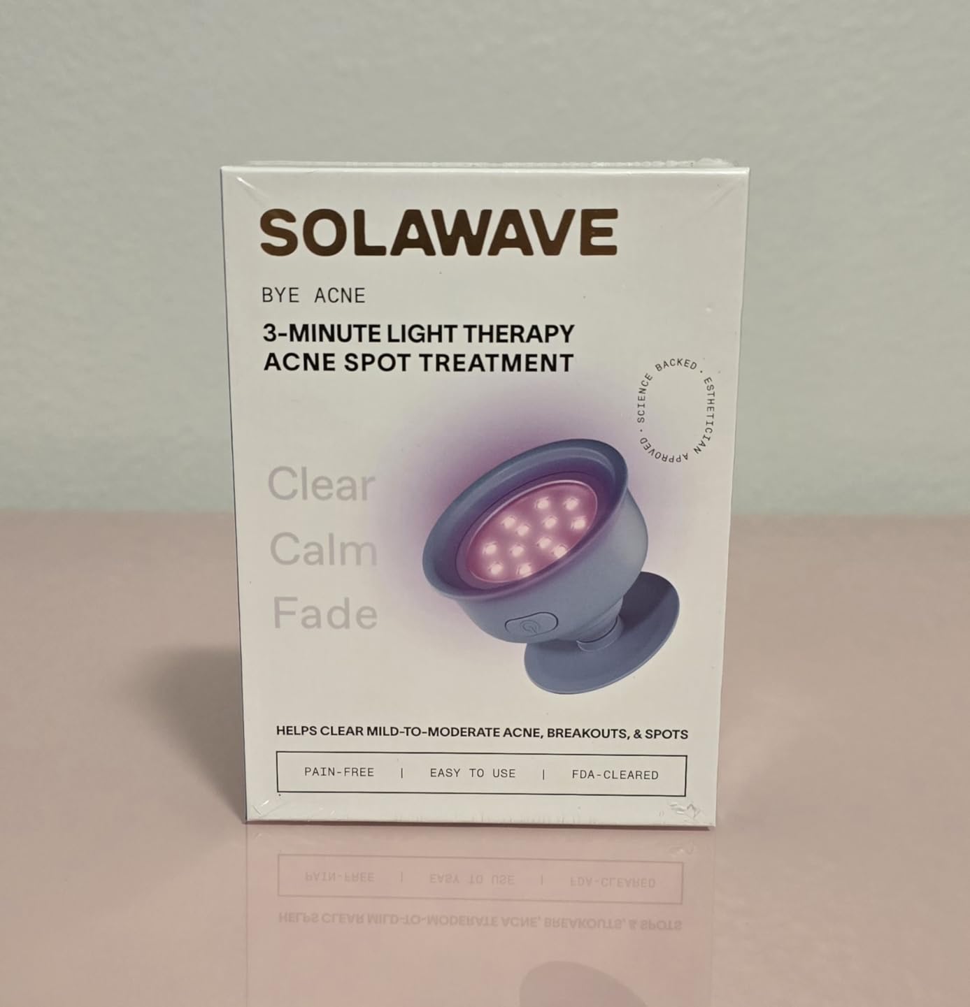 Solawave Bye Acne - FDA-Cleared Blue & Red Light Therapy for Face & Body customer photo 2