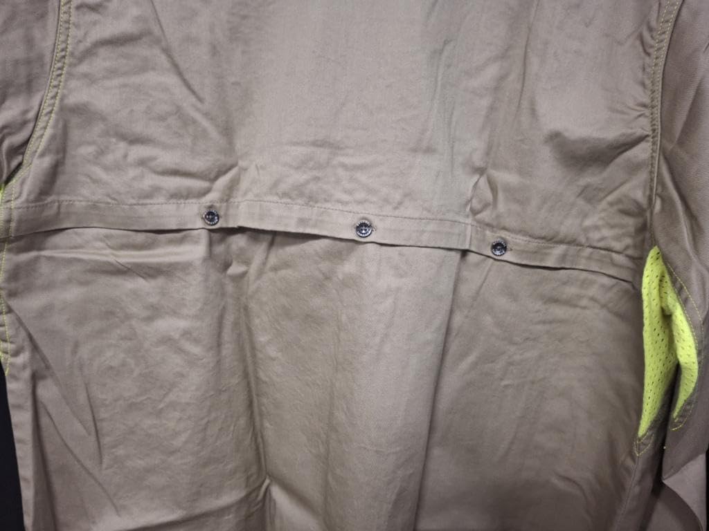 BOCOMAL Mens FR Shirt for Summer Lightweight Vented Mesh Button Down Shirts customer photo 2