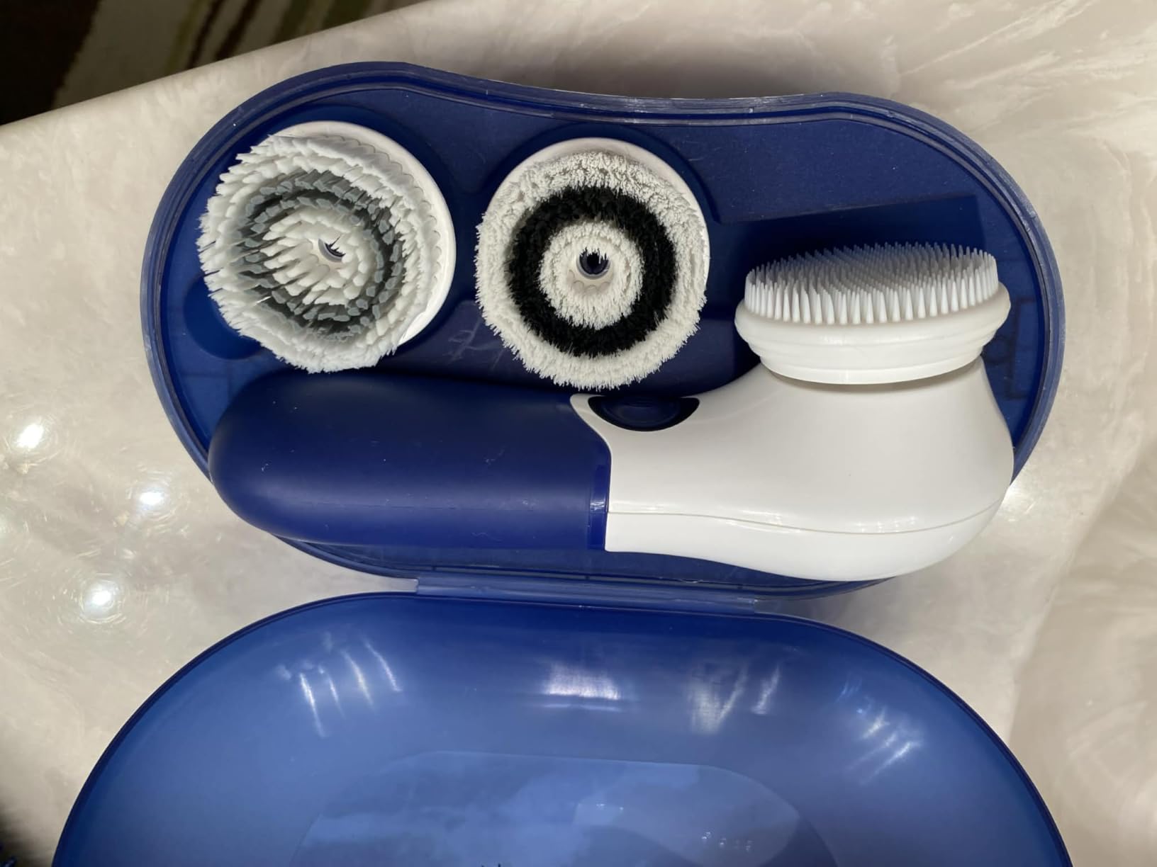 Face Scrubber with 3 Brush Heads & 2 Speeds - Deep Cleaning, Exfoliating, and Massaging for All Skin Types - Facial Cleansing Brush Includes Silicone Head, Travel Case & Free-Plastic Packaging customer photo 2