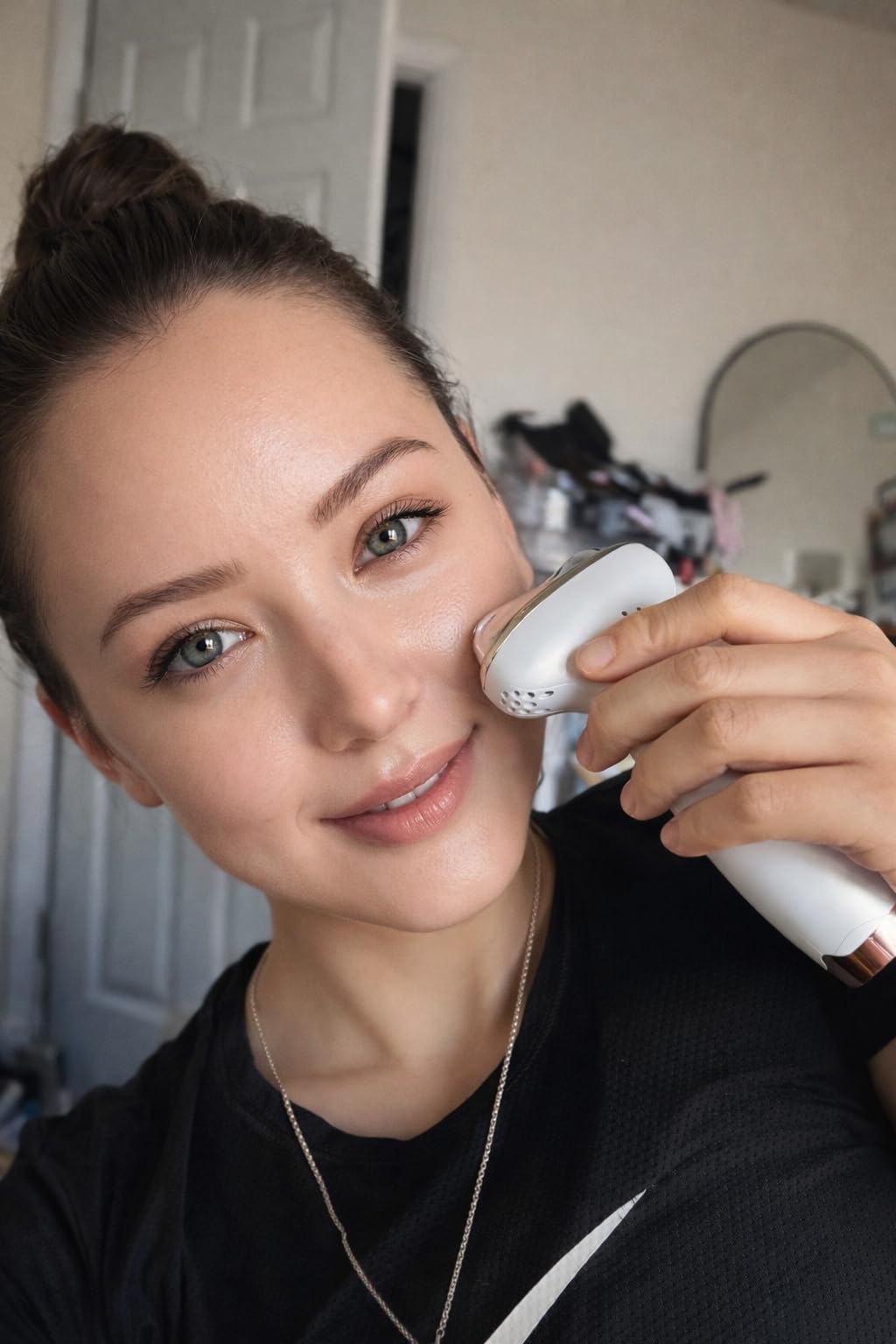 7-in-1 Microcurrent Facial Device, Gua Sha Red Light Face & Neck Massager customer photo 2