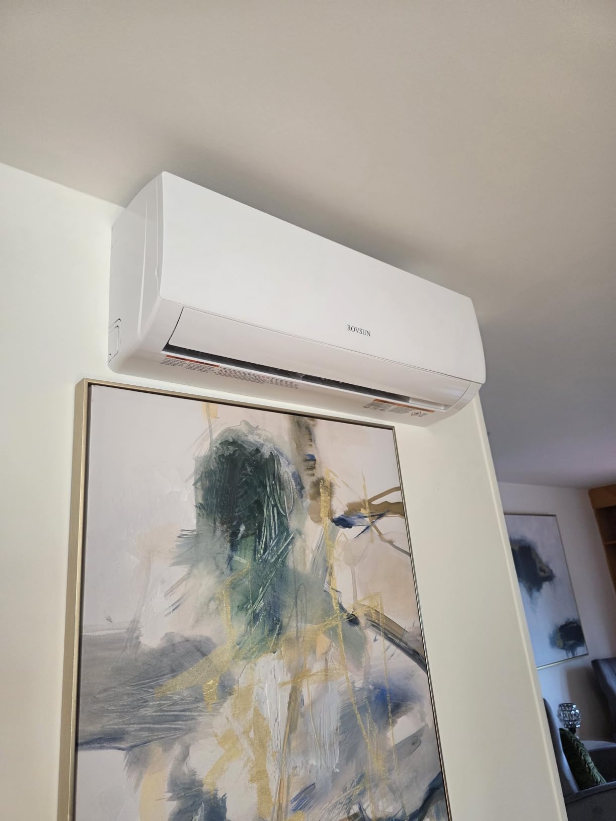 ROVSUN 4 Zone 38000 BTU (9K/9K/9K/9K) Mini Split AC/Heating System, 20 SEER2 Quad Zone Ductless Wall Mounted Air Conditioner with Pre-Charged Condenser, Heat Pump & 25Ft Line Set, 208-230V customer photo 1