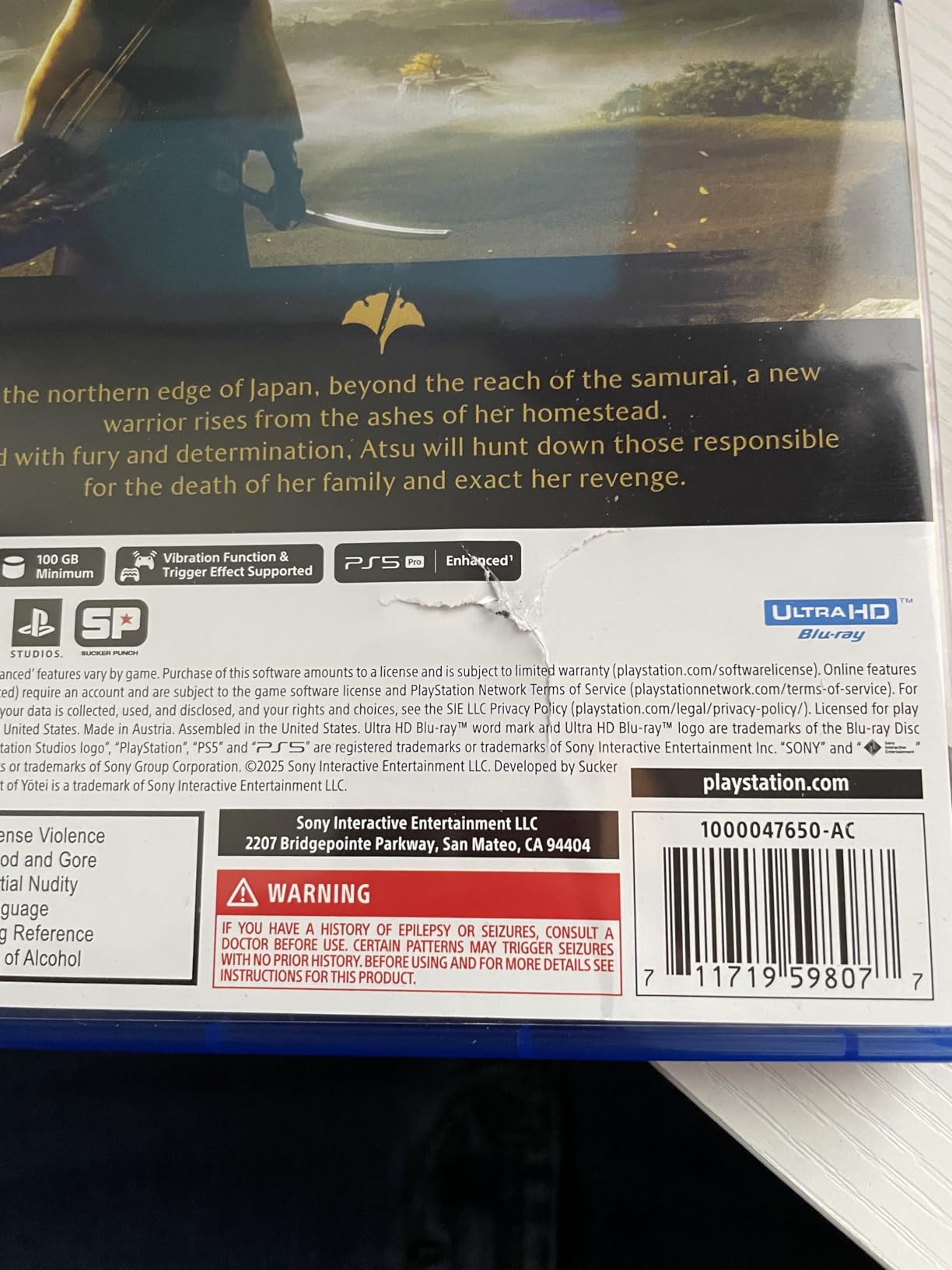 Ghost of Yōtei PS5 customer photo 1