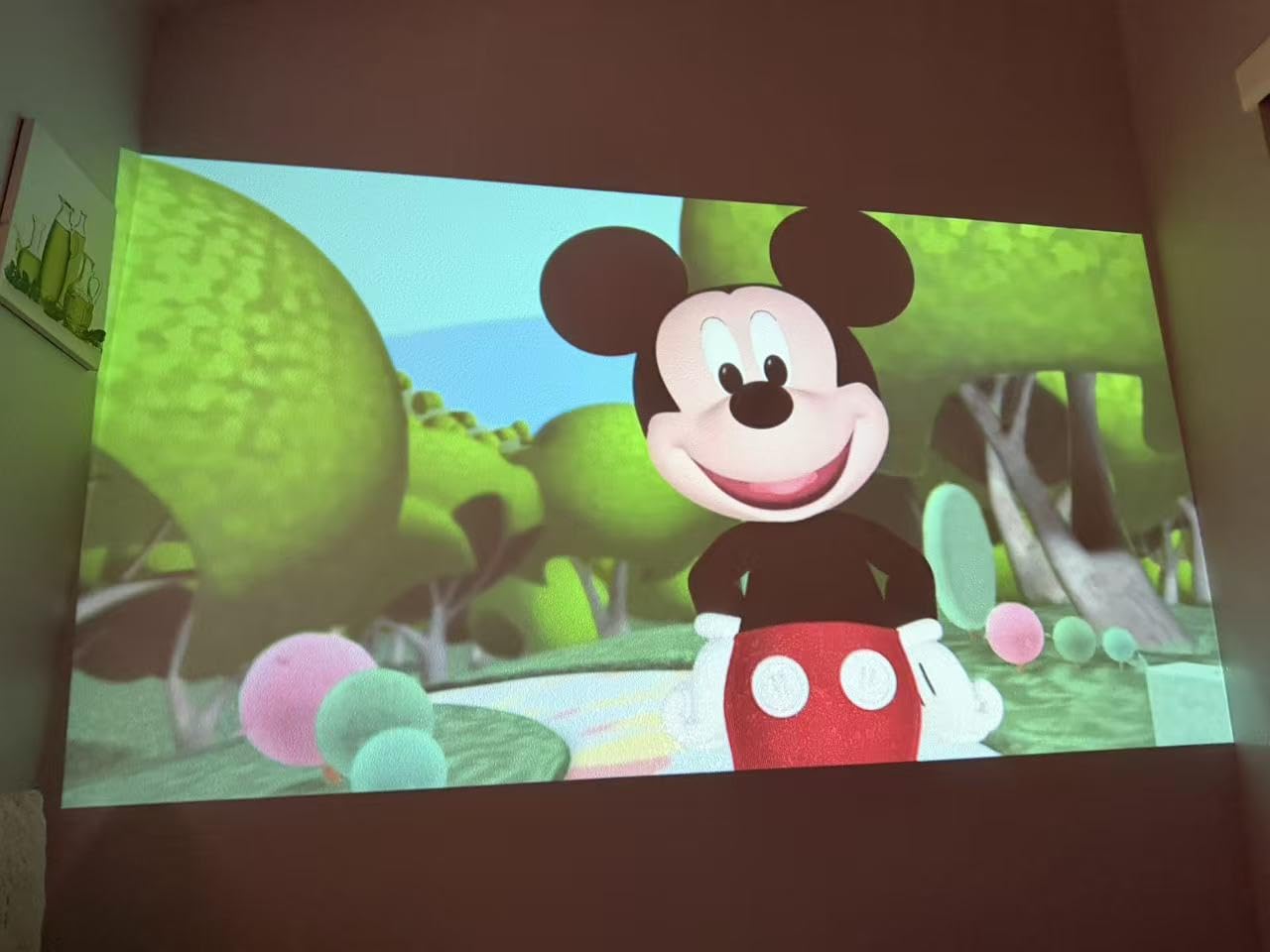 Mini Projector with Wifi and Bluetooth, Built-in Apps,Movie Projector customer photo 1