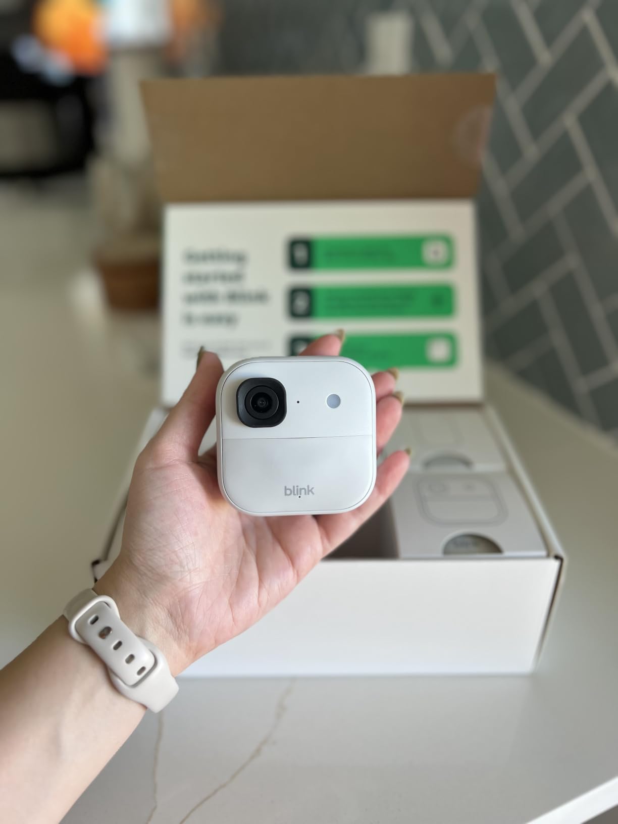 Blink Outdoor 2K+ (newest model) — Wireless smart security camera, 2K video resolution, enhanced audio, two-year battery. Required Sync Module not included — Add-On (Black) customer photo 2