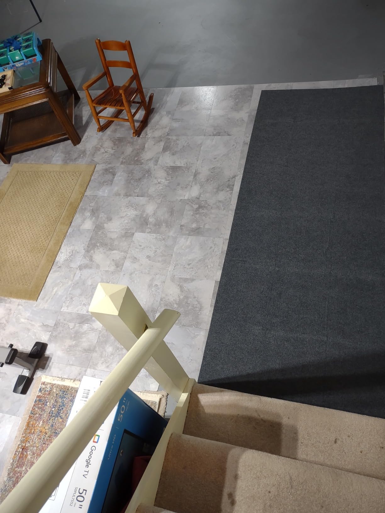 Marine Carpet for Boats, 2.2 Ft X 20 Ft Boat Carpet Waterproof with Self-Adhesive Backing, Non-Slide Indoor Outdoor Marine Carpet Roll for Home, Patio, Porch, Deck, Passageway, Black customer photo 2