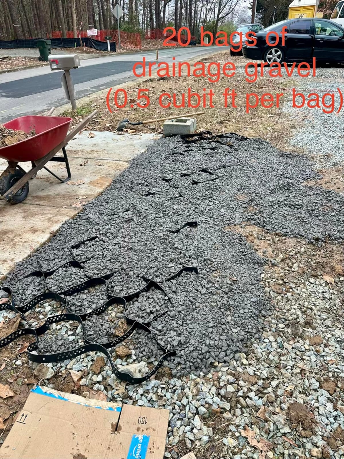 40FT Gravel Grid for Driveway –HDPE Geocell Ground Stabilizer customer photo 2