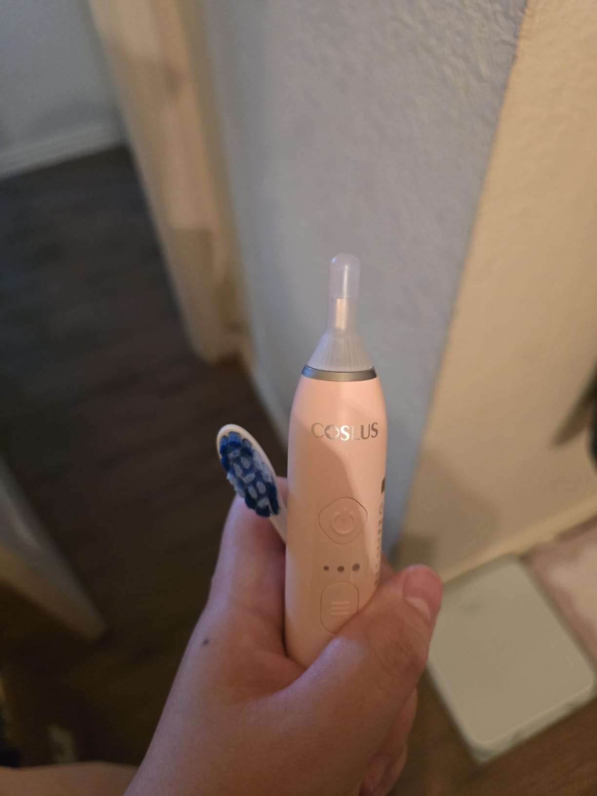 COSLUS C51C30 Water Flosser Electric Toothbrush Combo, Black Oral Clean Kit customer photo 1