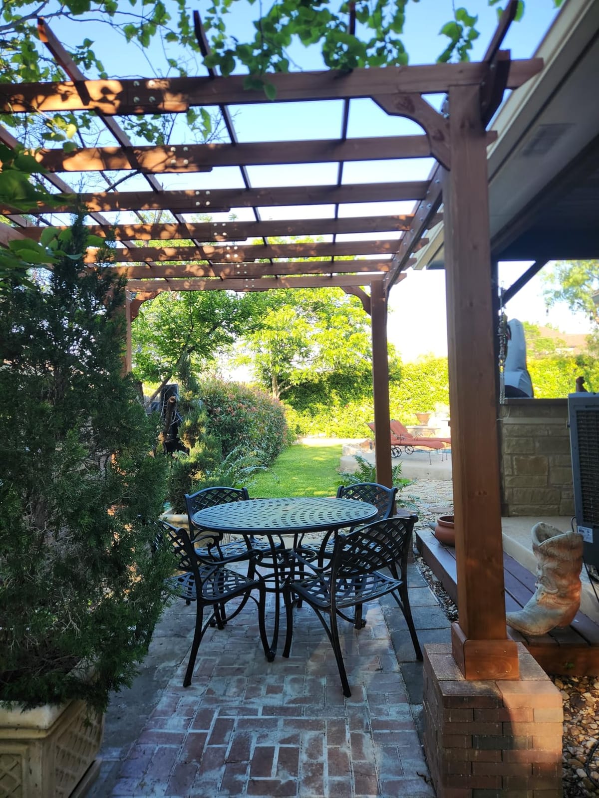MUPATER 12x16 FT All Cedar Wood Wooden Pergola, Pergola Kit with Stakes, Quality Wood Supported Structure, Snow and Wind Supported, Outdoor Garden Shelter with Cedar Framed for Backyard, Deck, Lawn customer photo 1