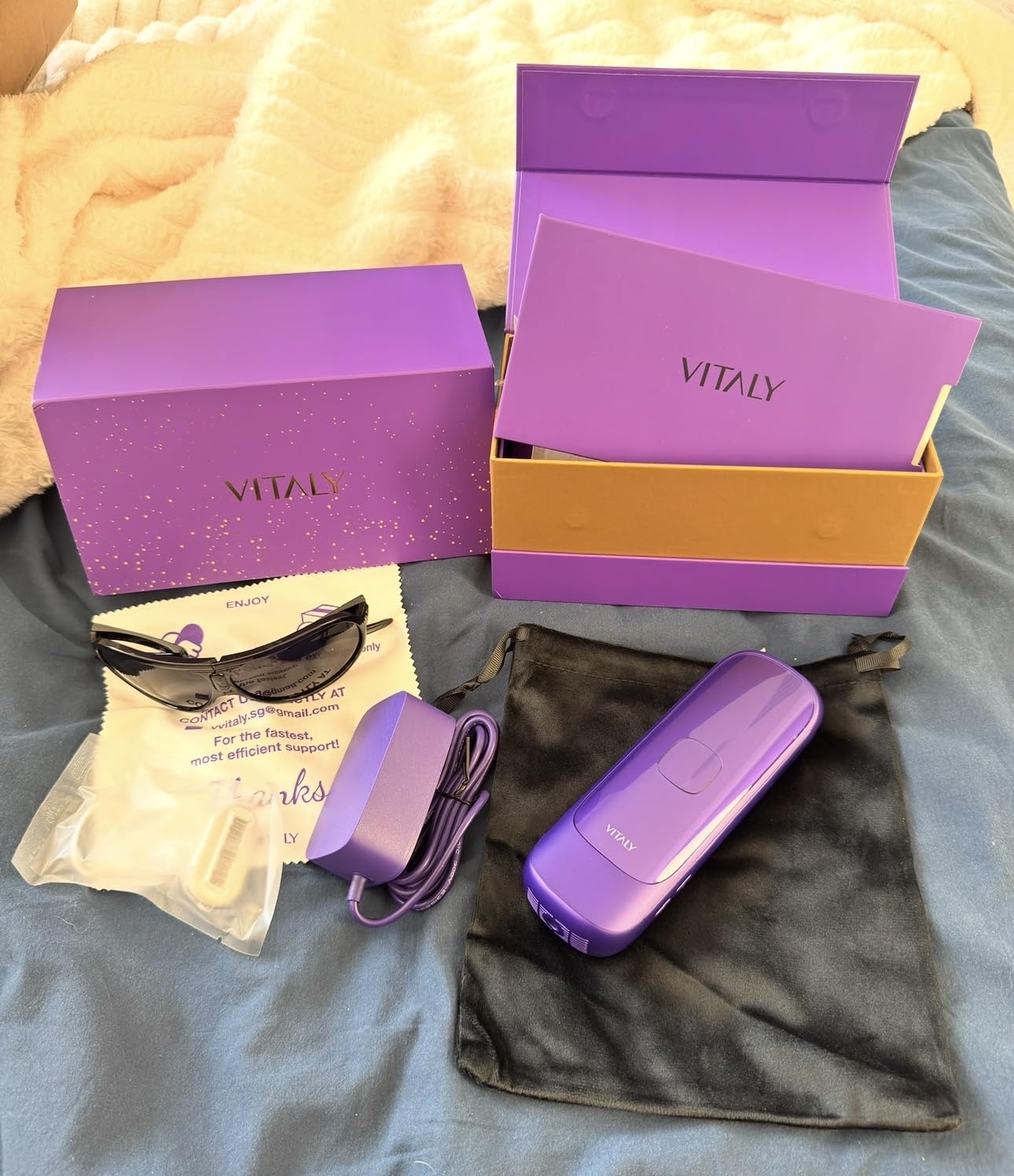 IPL Laser Hair Removal Device For Women: Permanent Hair Removal with Ice Cooling, Safe Skin Sensor & Auto Flashing & Nearly Painless & Long-Lasting Results For Fast Full Body, Holiday Gifts customer photo 1