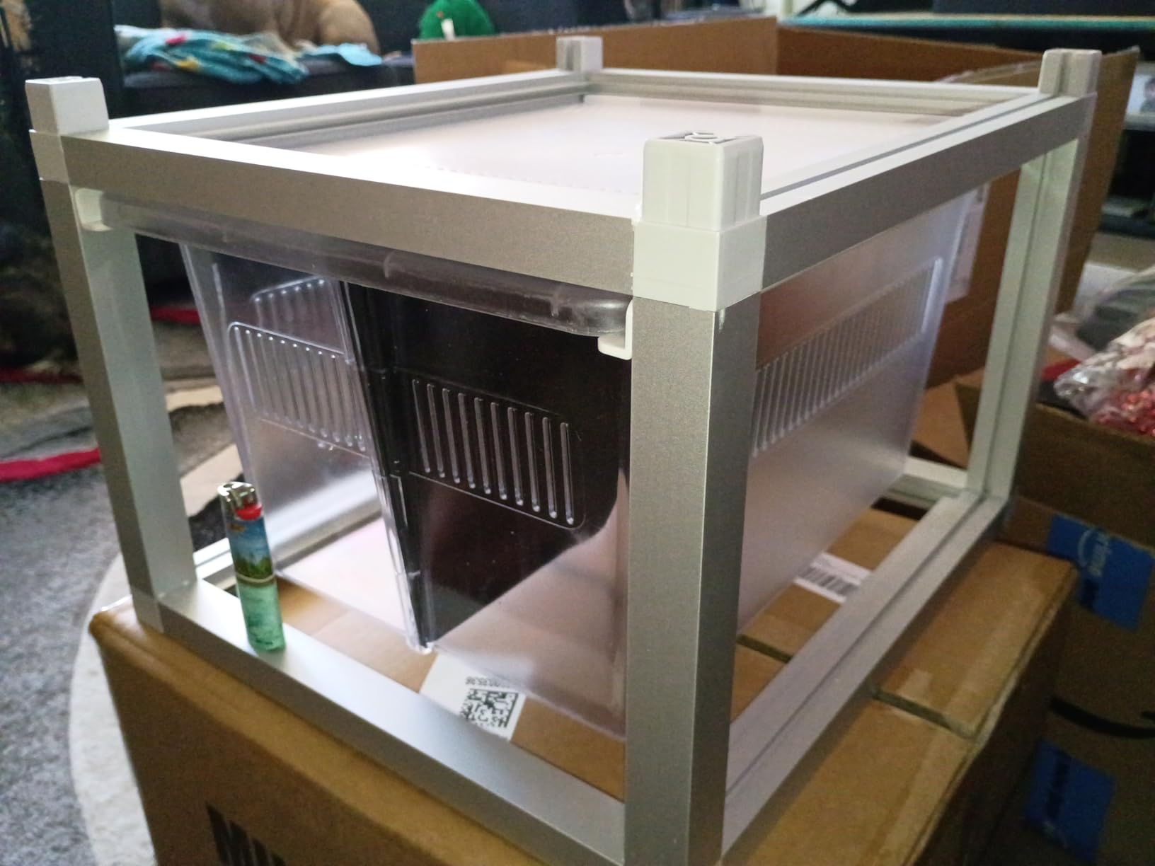 13x10x8 Stackable Reptile Rack, 6-Level, Removable Divider, Ventilated customer photo 2