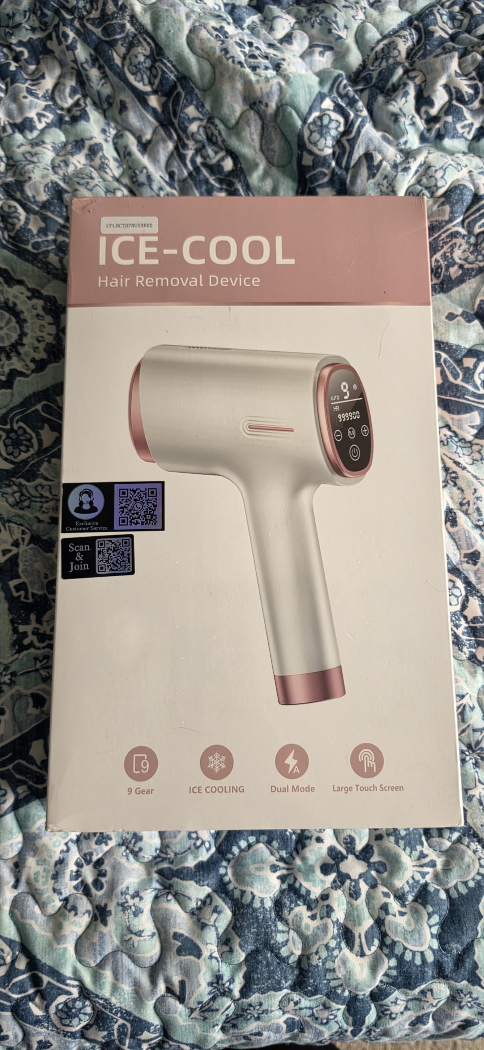 Ubroo IPL Laser Hair Removal Device, 21J Energy, 41°F Ice Cooling customer photo 2