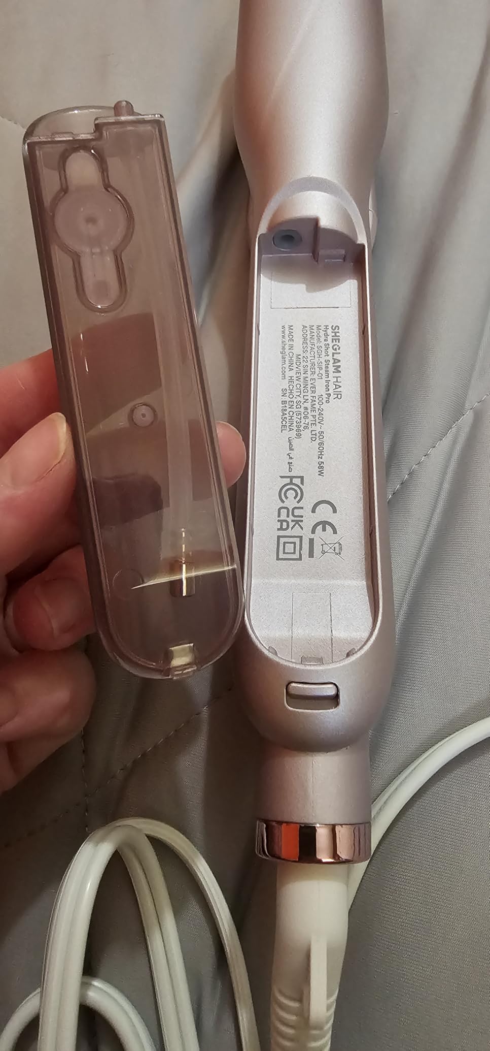 SHEGLAM Steam Flat Iron Hair Straightener 1.5