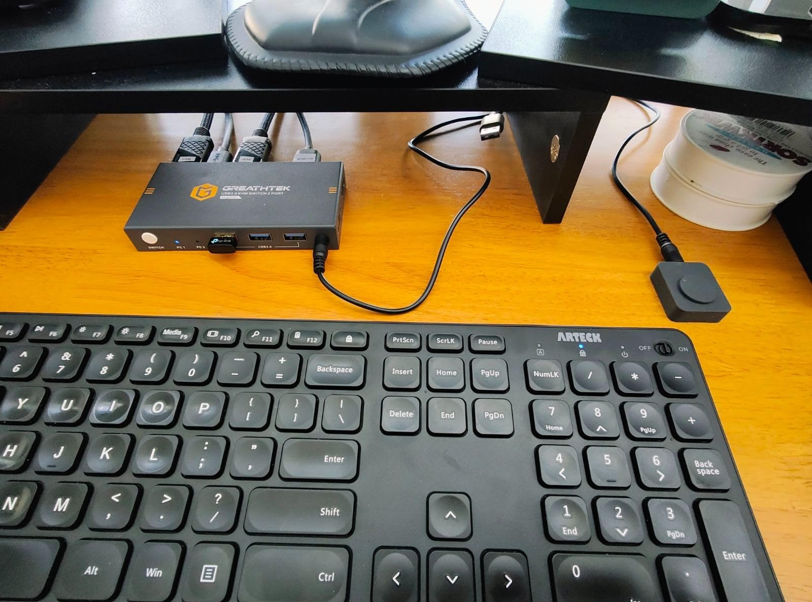 GREATHTEK 8K@60Hz HDMI KVM Switch 2 Monitors 2 Computers customer photo 1