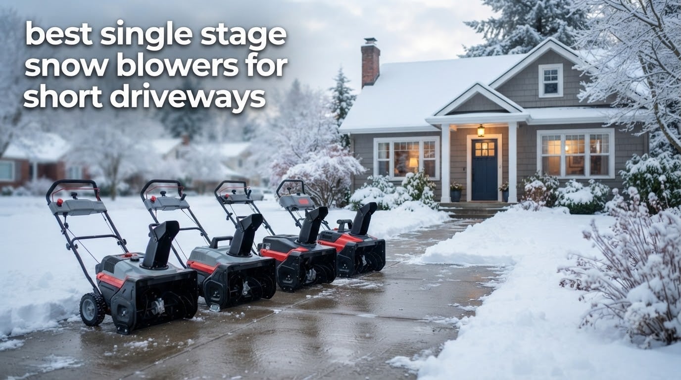 best single stage snow blowers for short driveways