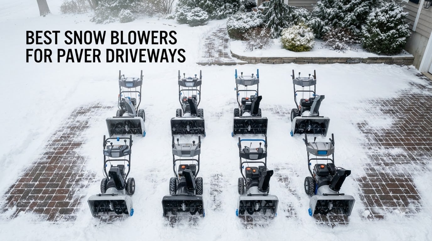 best snow blowers for paver driveways