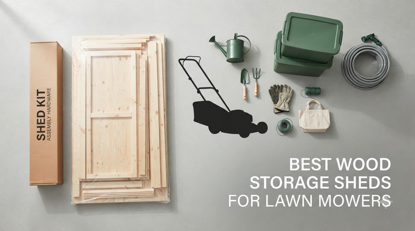 best wood storage sheds for lawn mowers
