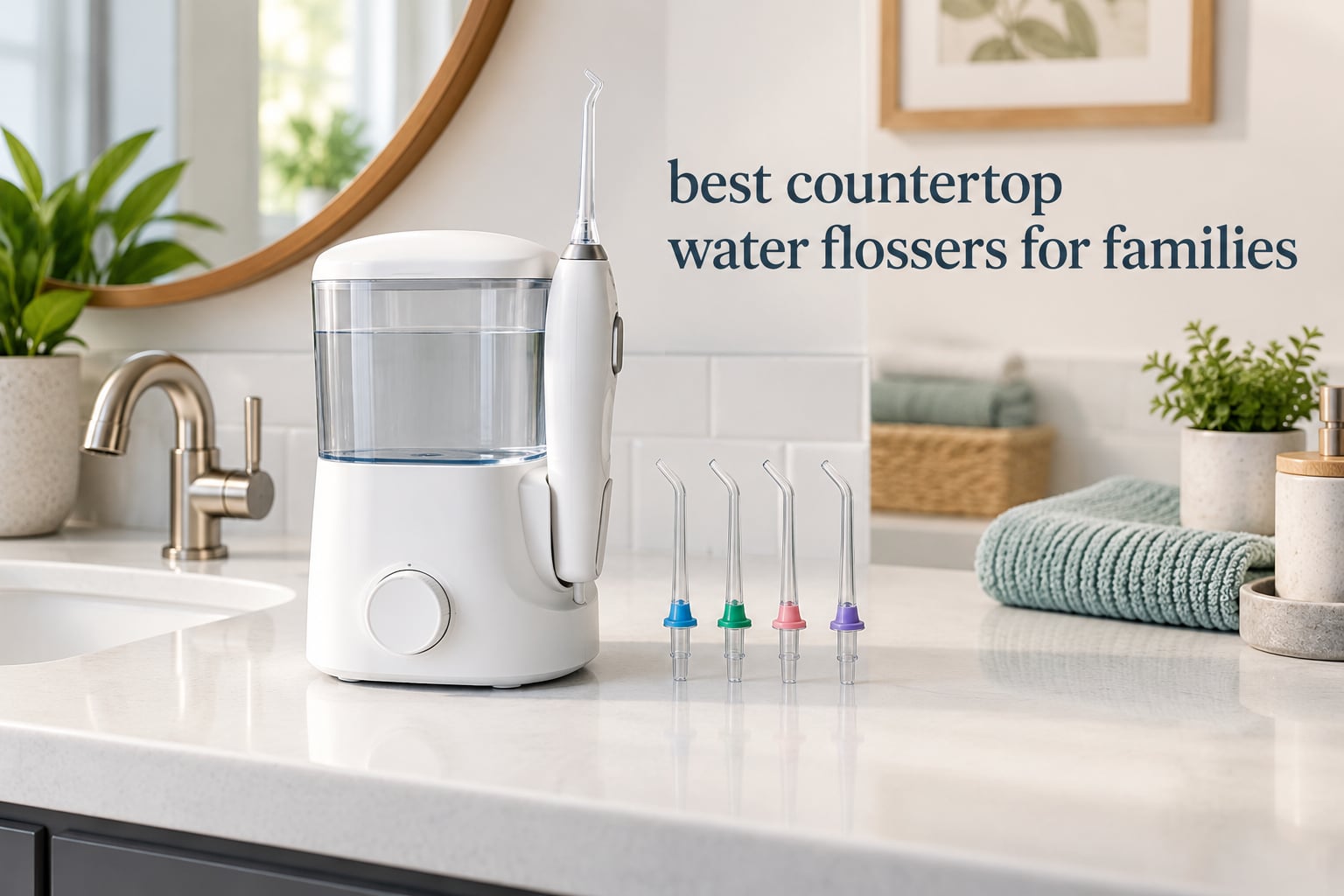 best countertop water flossers for families