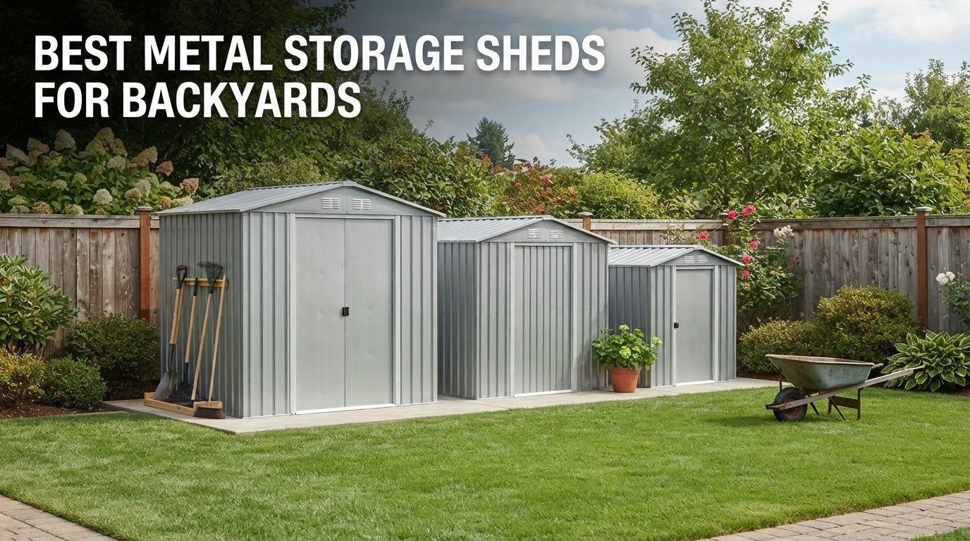 best metal storage sheds for backyards