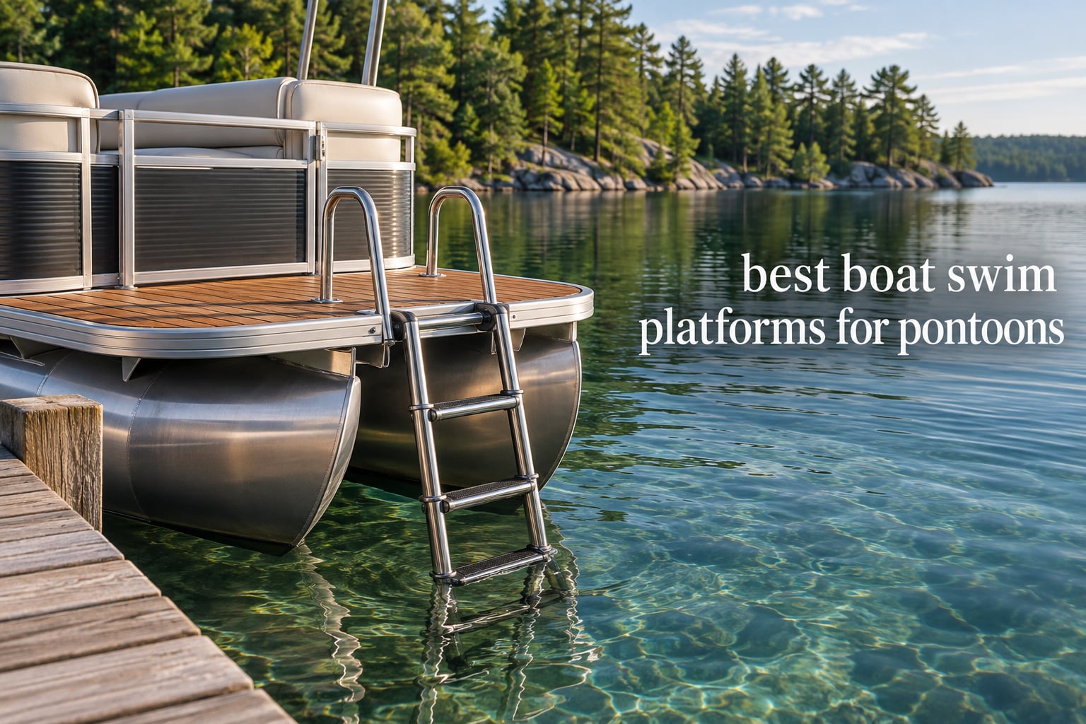 best boat swim platforms for pontoons