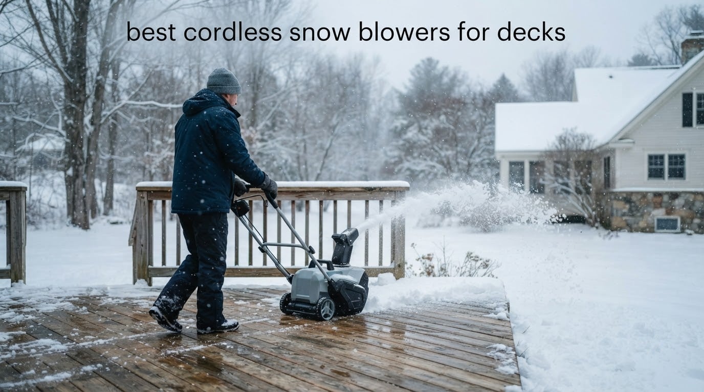 best cordless snow blowers for decks