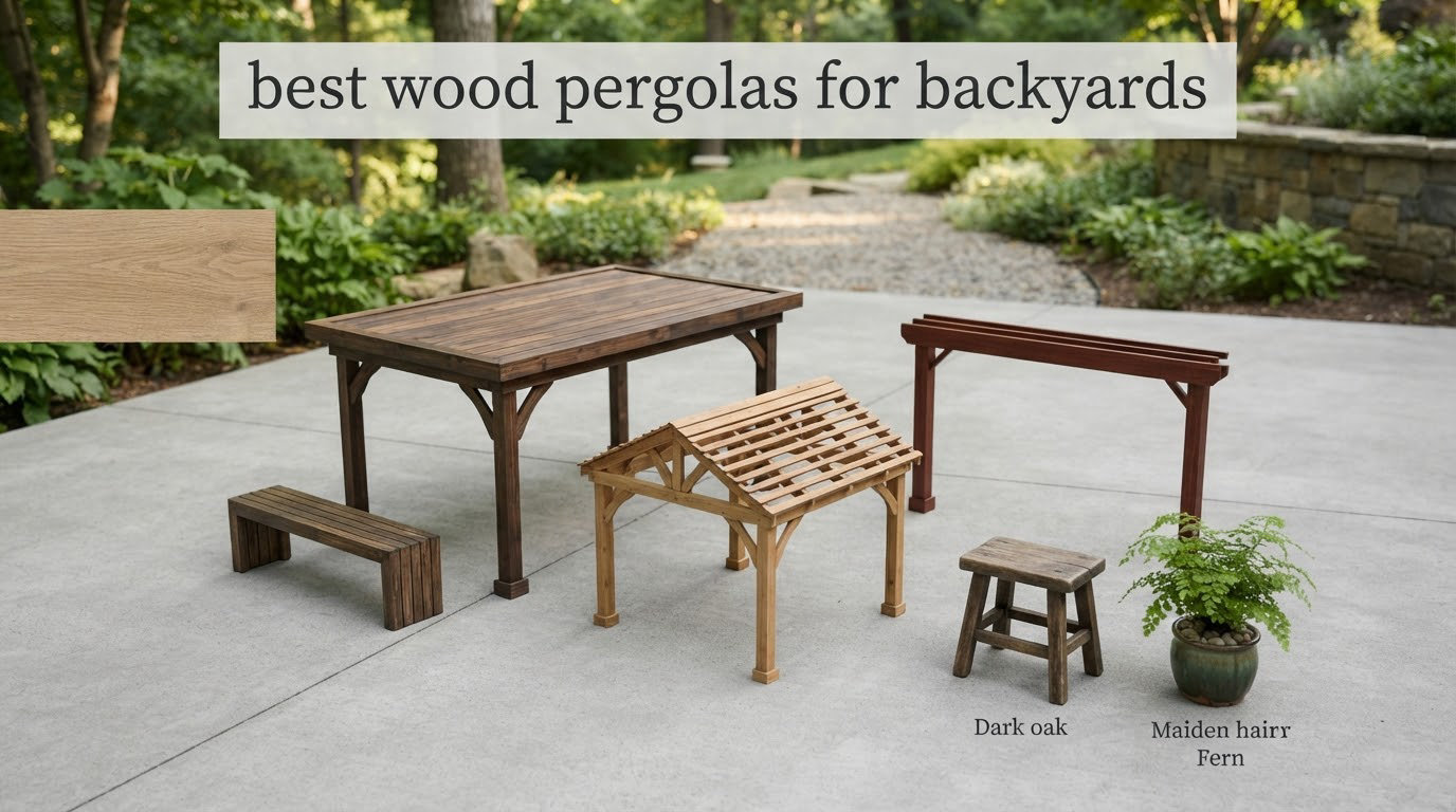best wood pergolas for backyards